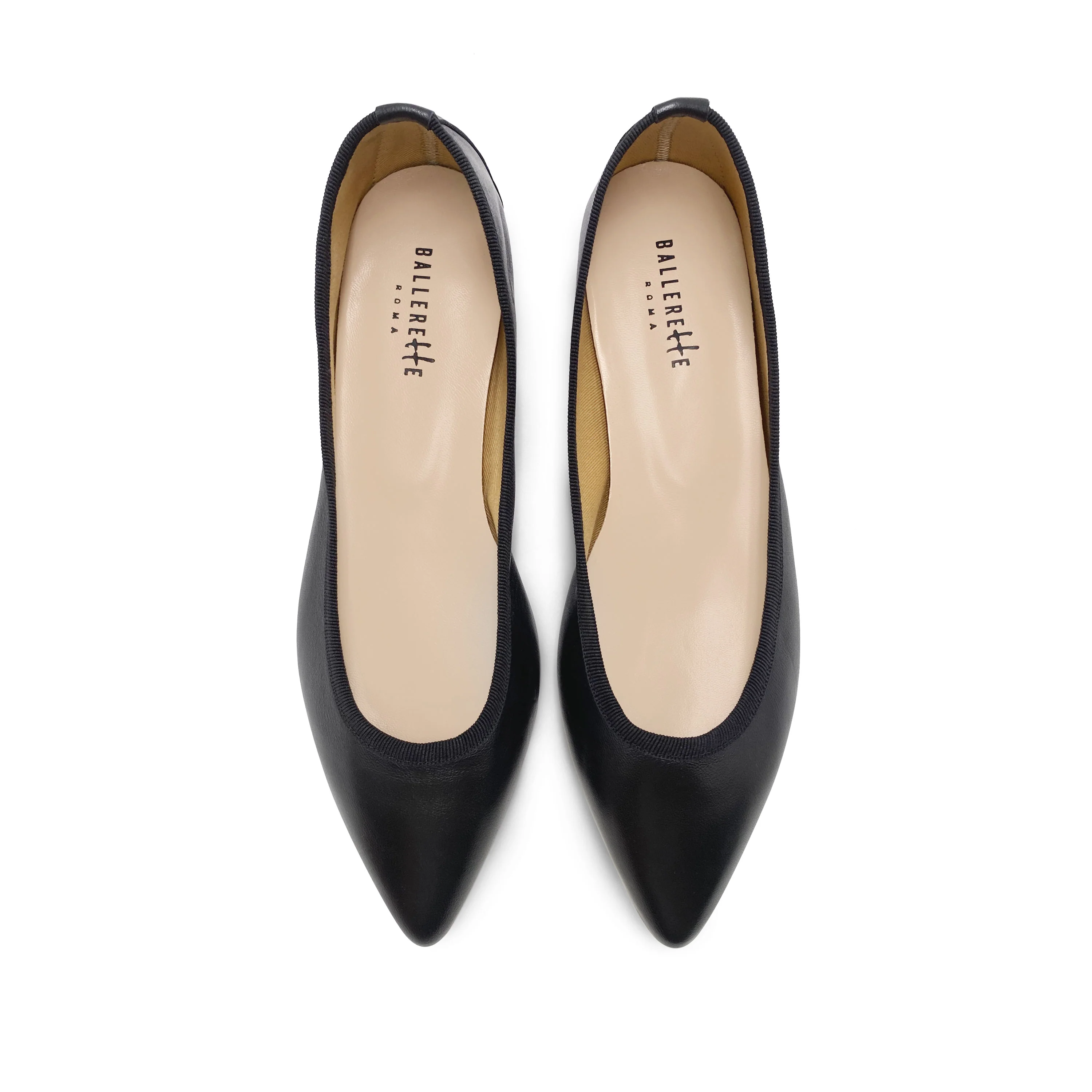 Ballerine a punta nere in pelle - Image 2