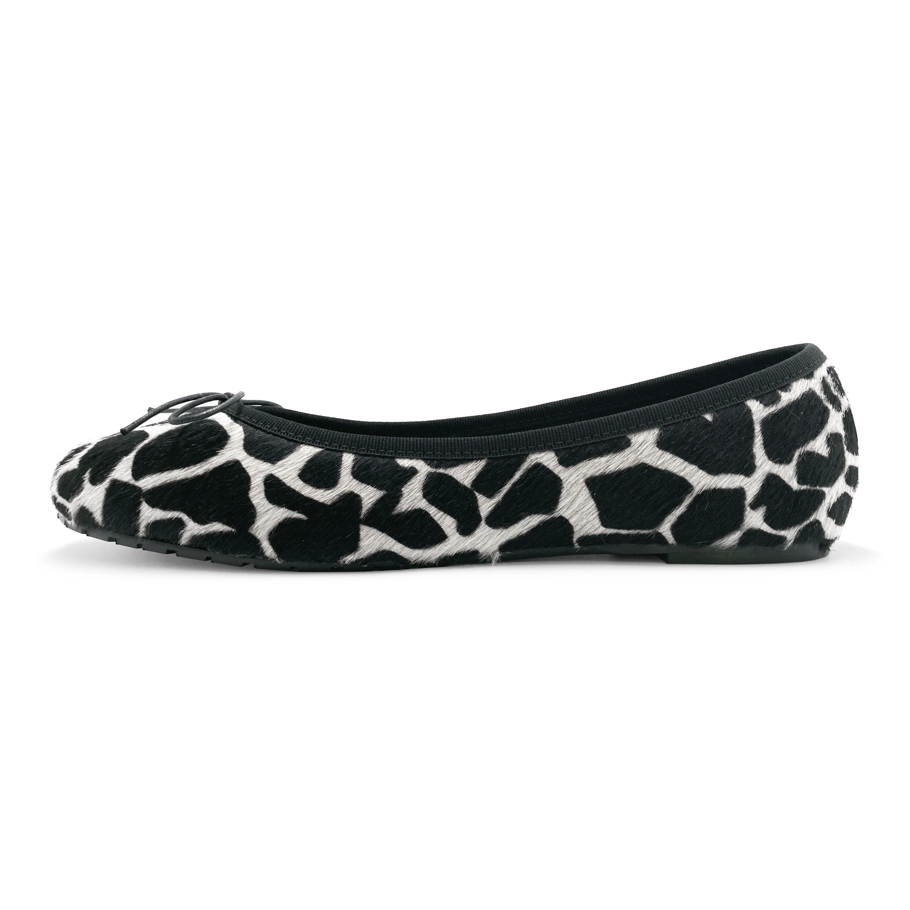 Ballerine animalier in cavallino maculato bianco e nero - Image 4