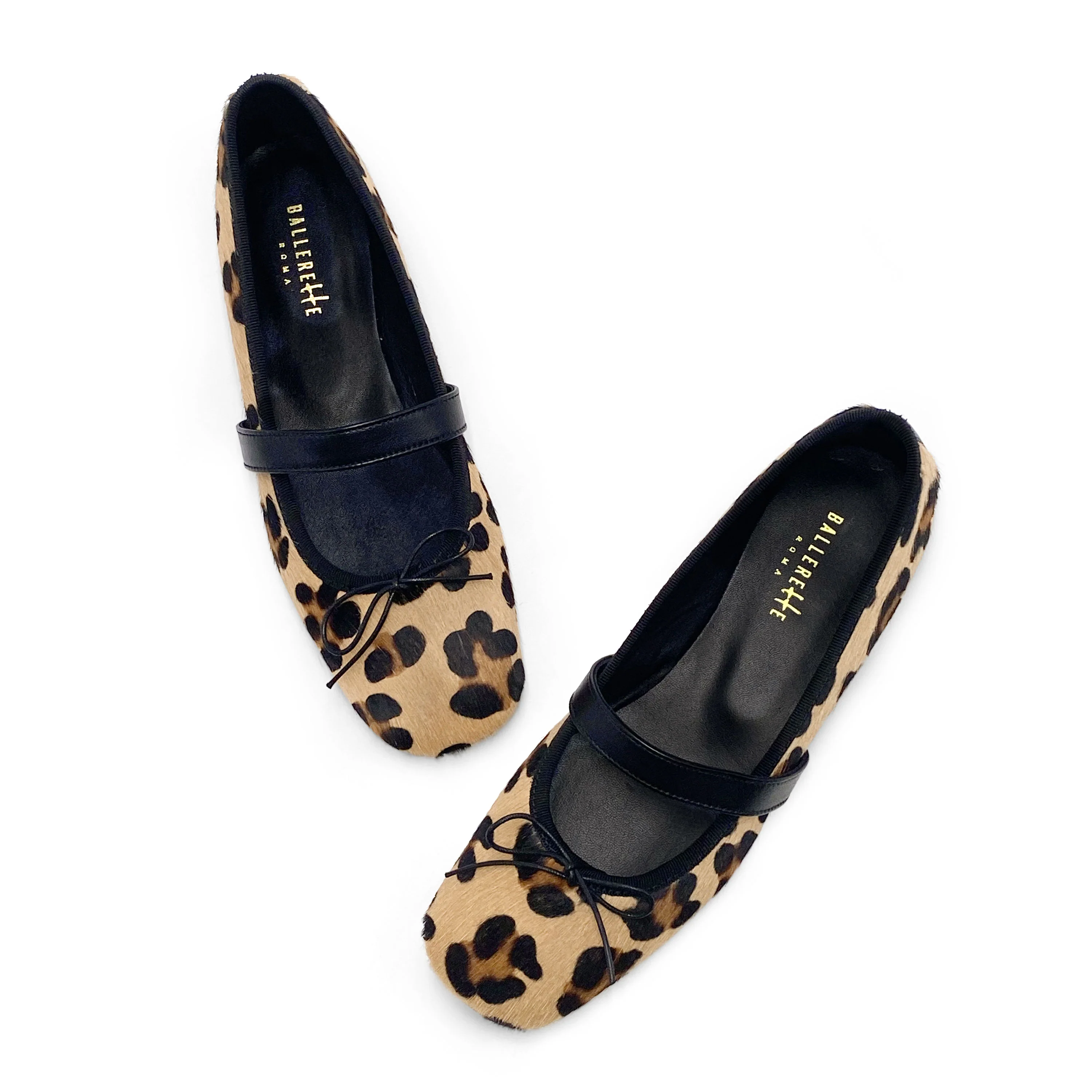 Ballerine animalier maculate con cinturino - Image 4