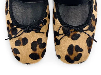 Ballerine animalier maculate con cinturino - Image 6