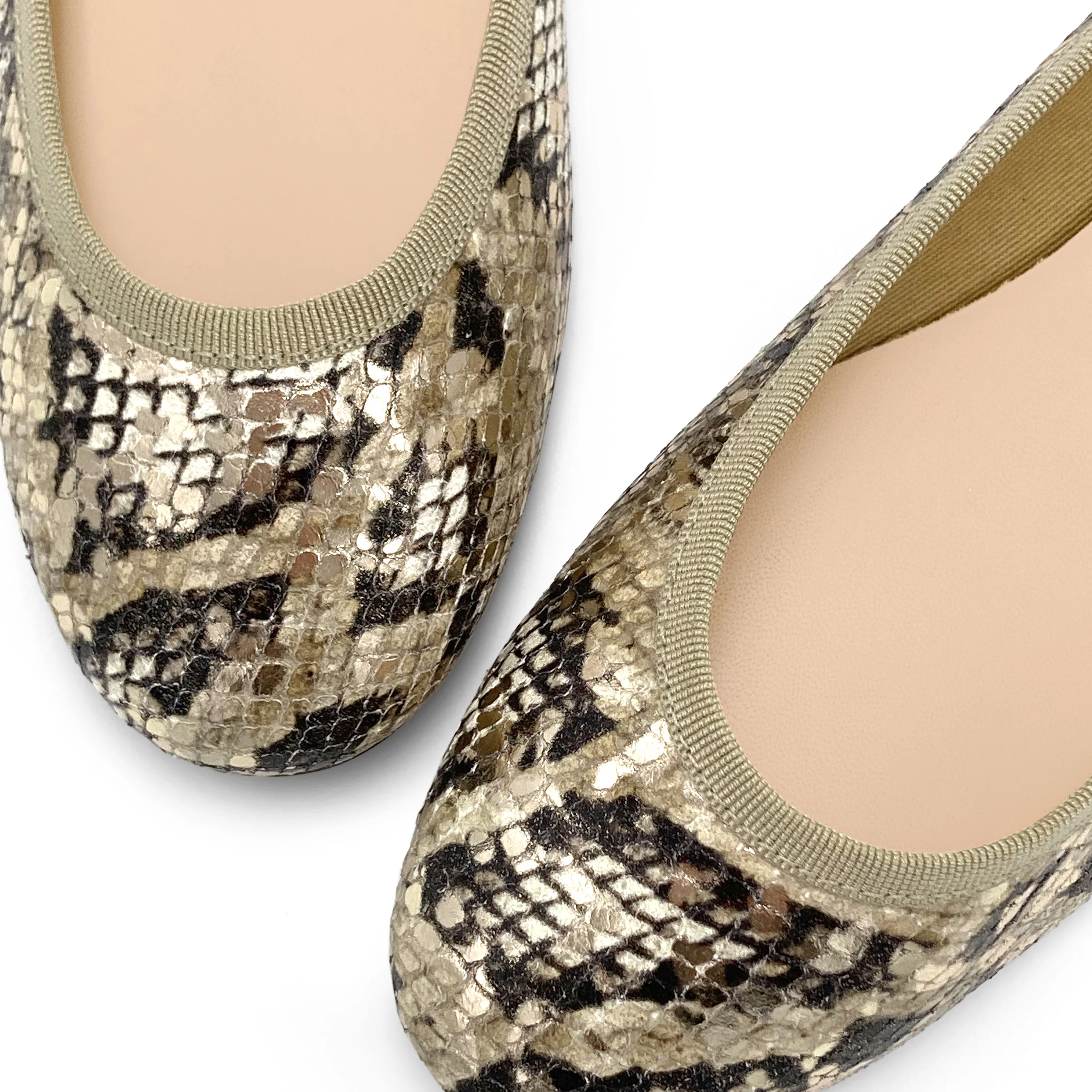 Ballerine animalier pitonate in pelle - Image 3