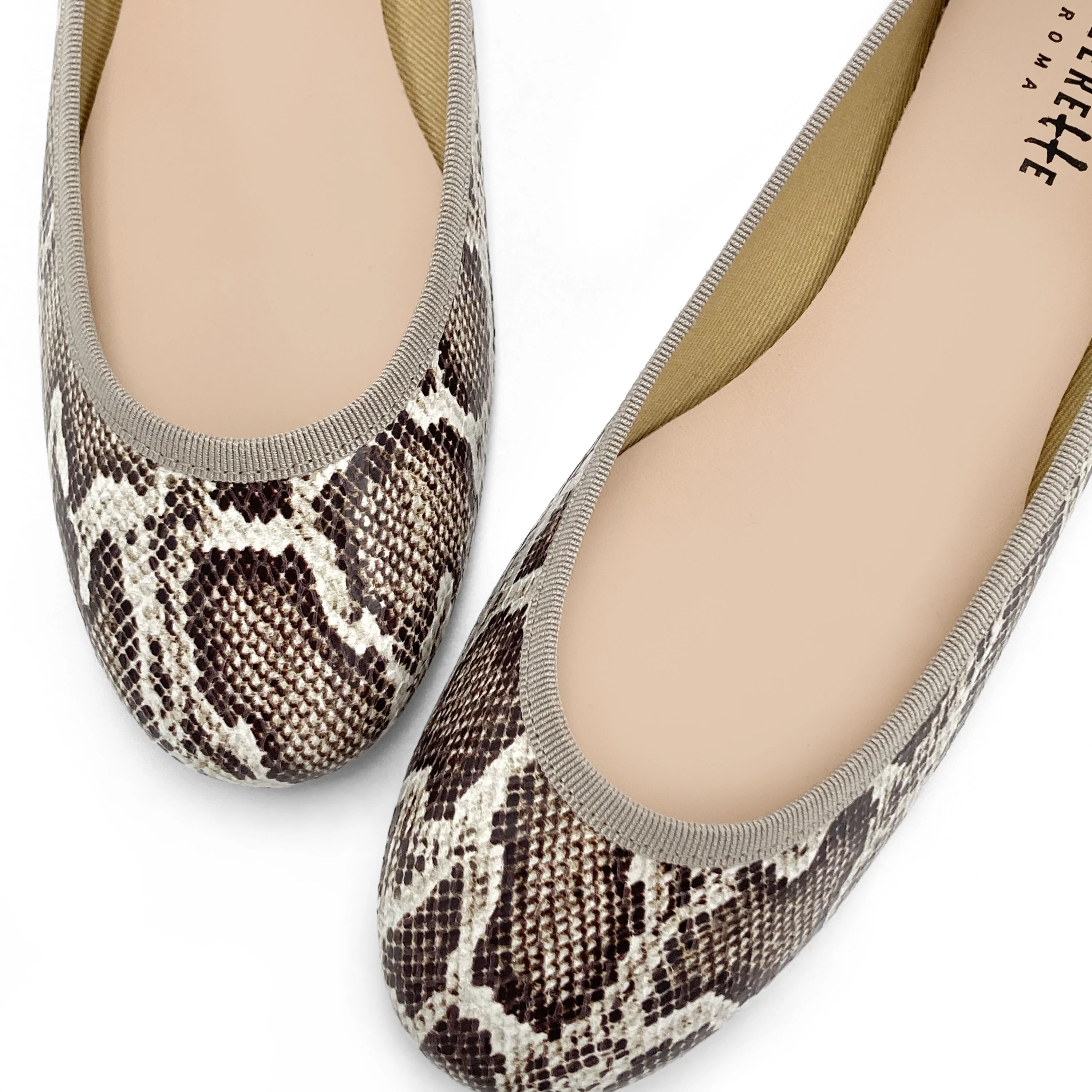 Ballerine animalier pitonate in pelle - Image 3