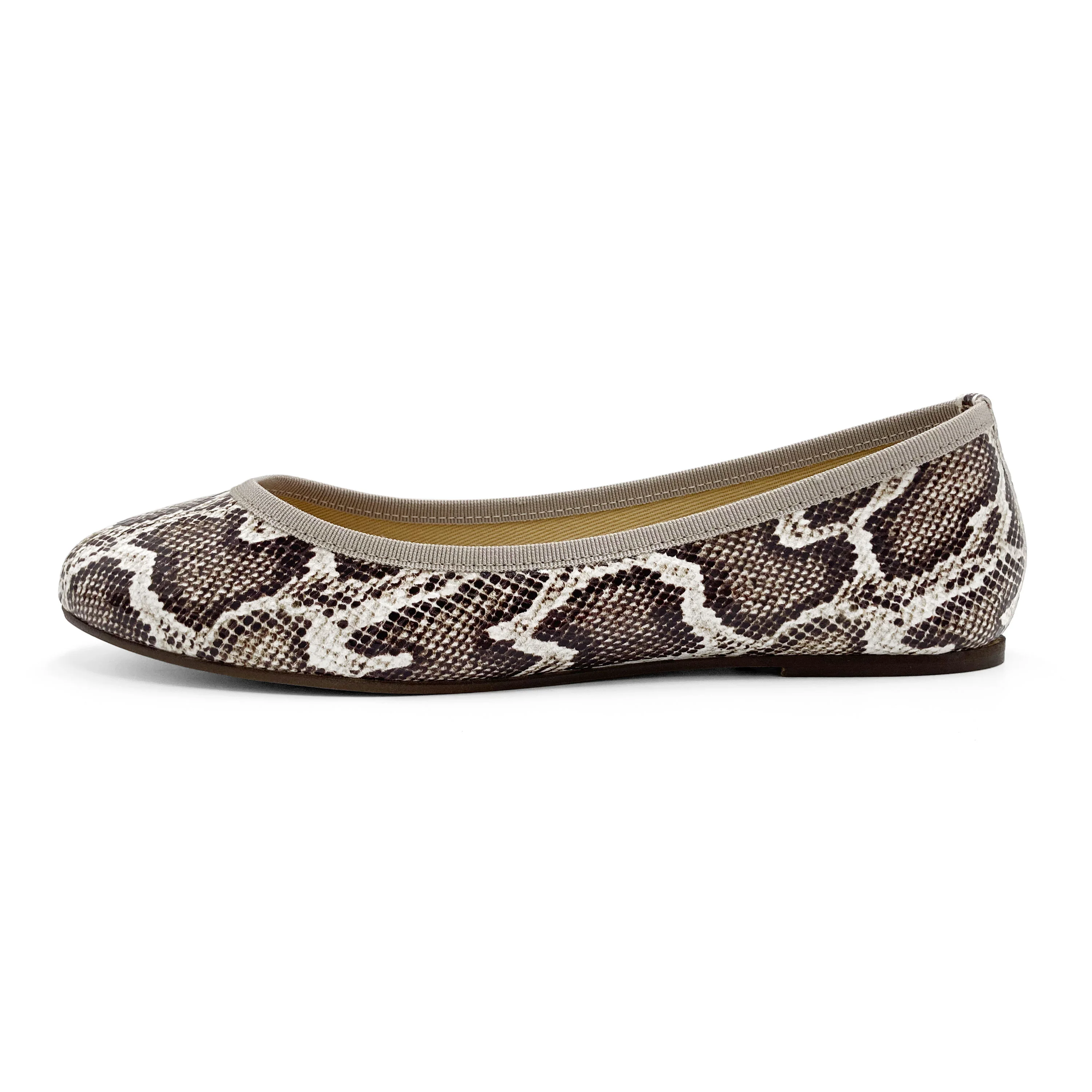 Ballerine animalier pitonate in pelle - Image 4