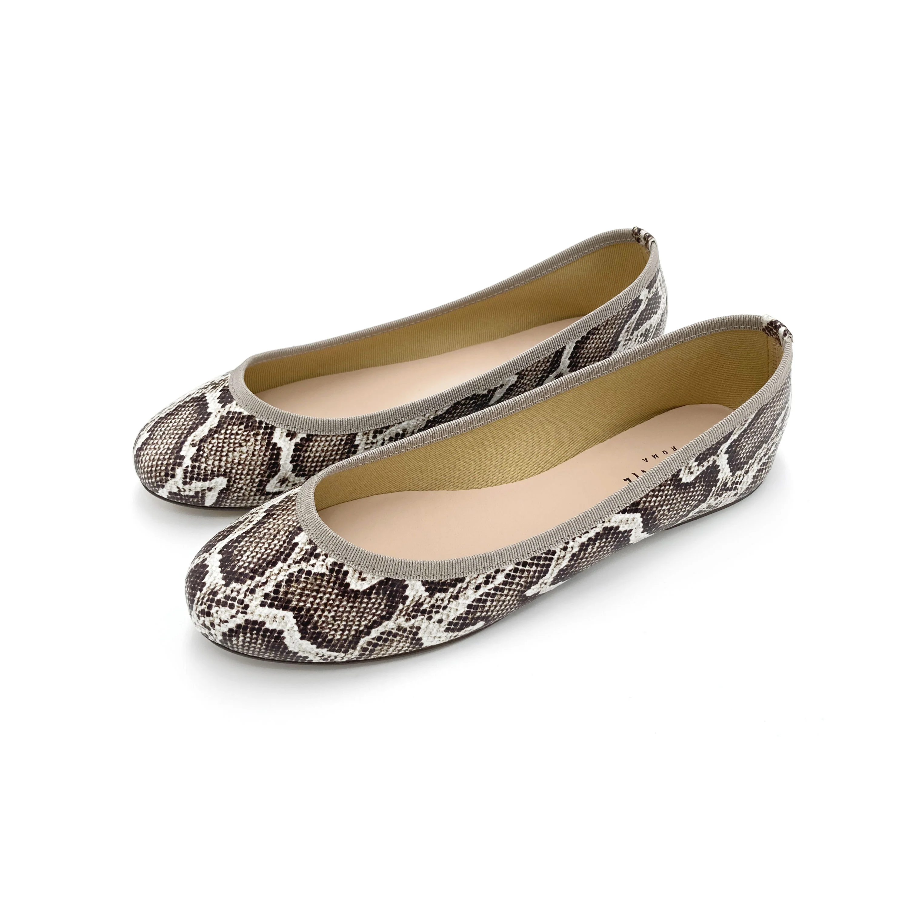 Ballerine animalier pitonate in pelle - Image 5