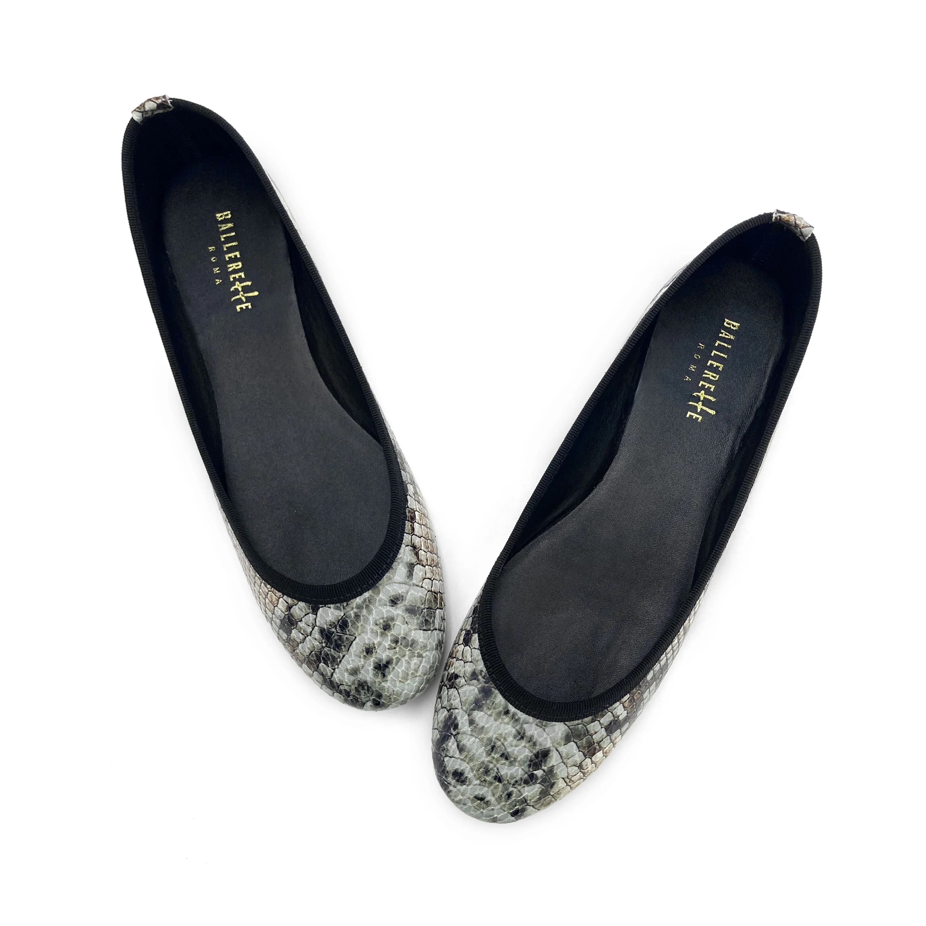 Ballerine animalier pitonate in pelle - Image 2