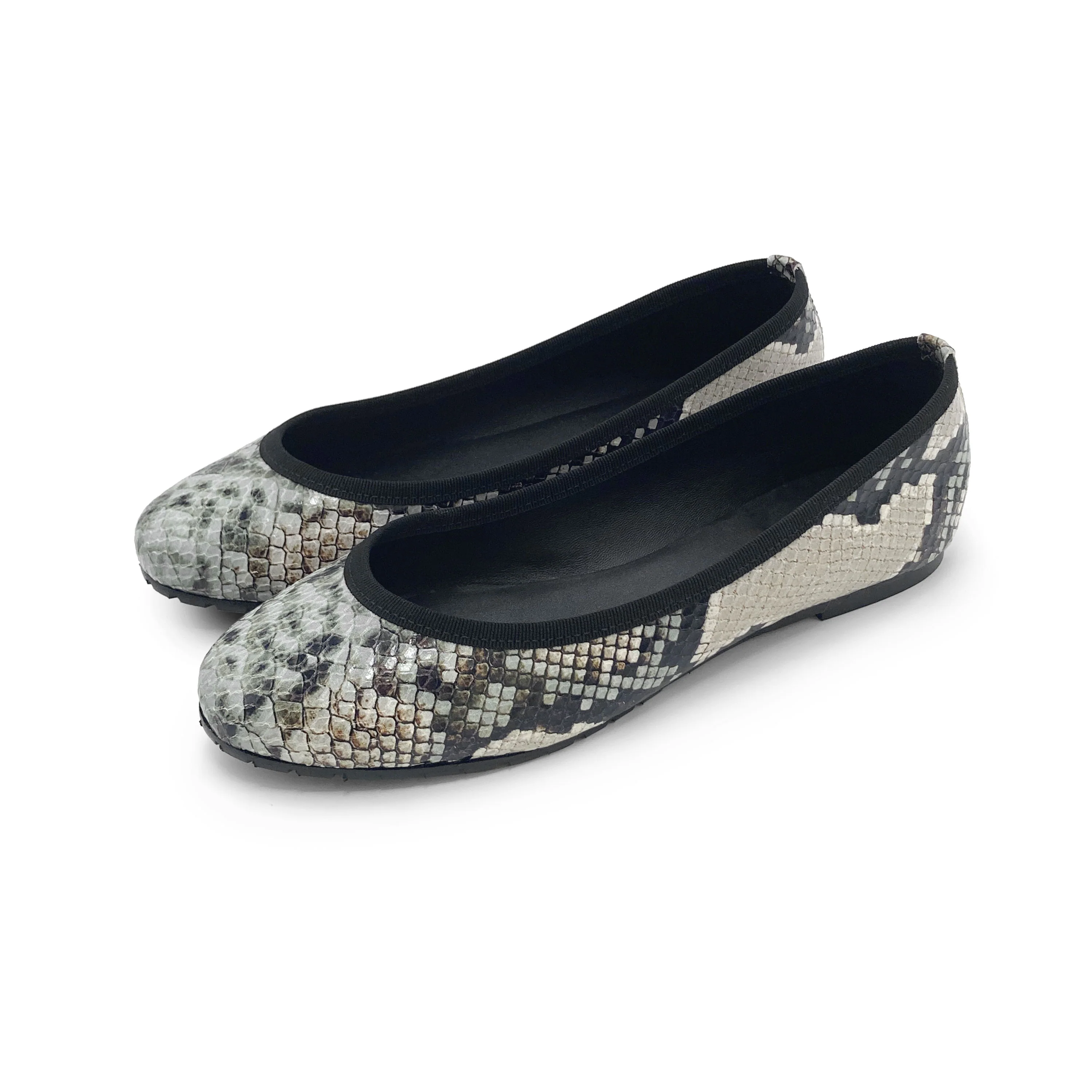Ballerine animalier pitonate in pelle - Image 5