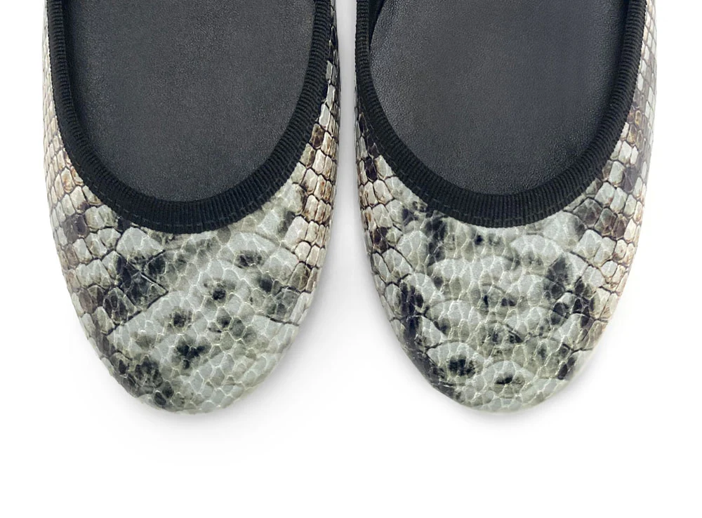 Ballerine animalier pitonate in pelle - Image 6
