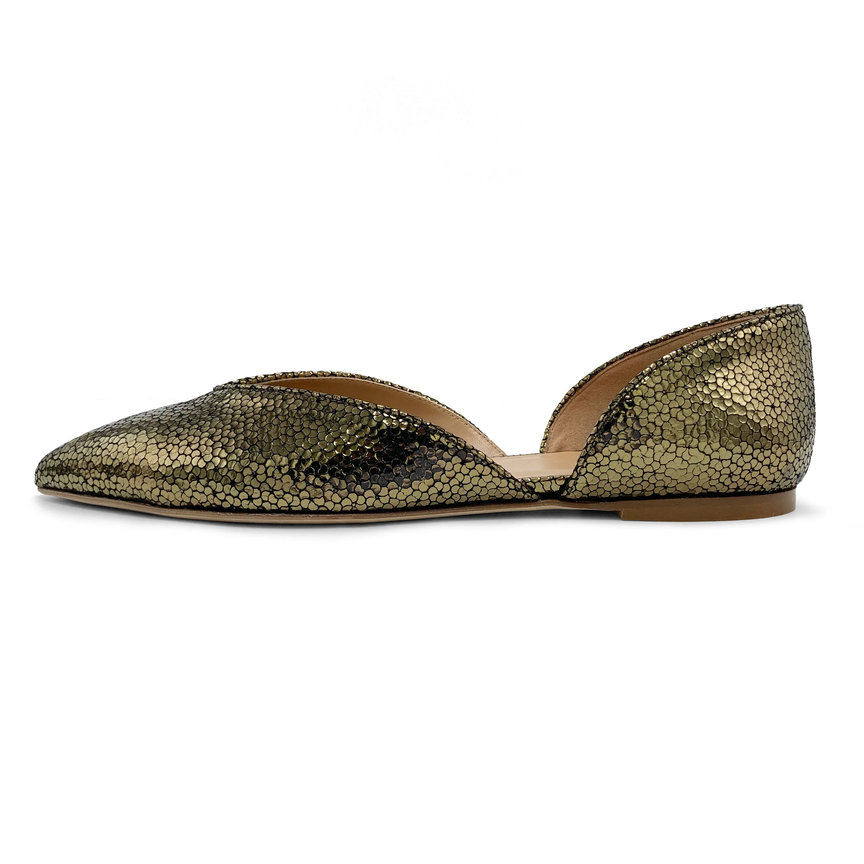 Ballerine aperte laminate bronzo - Image 3