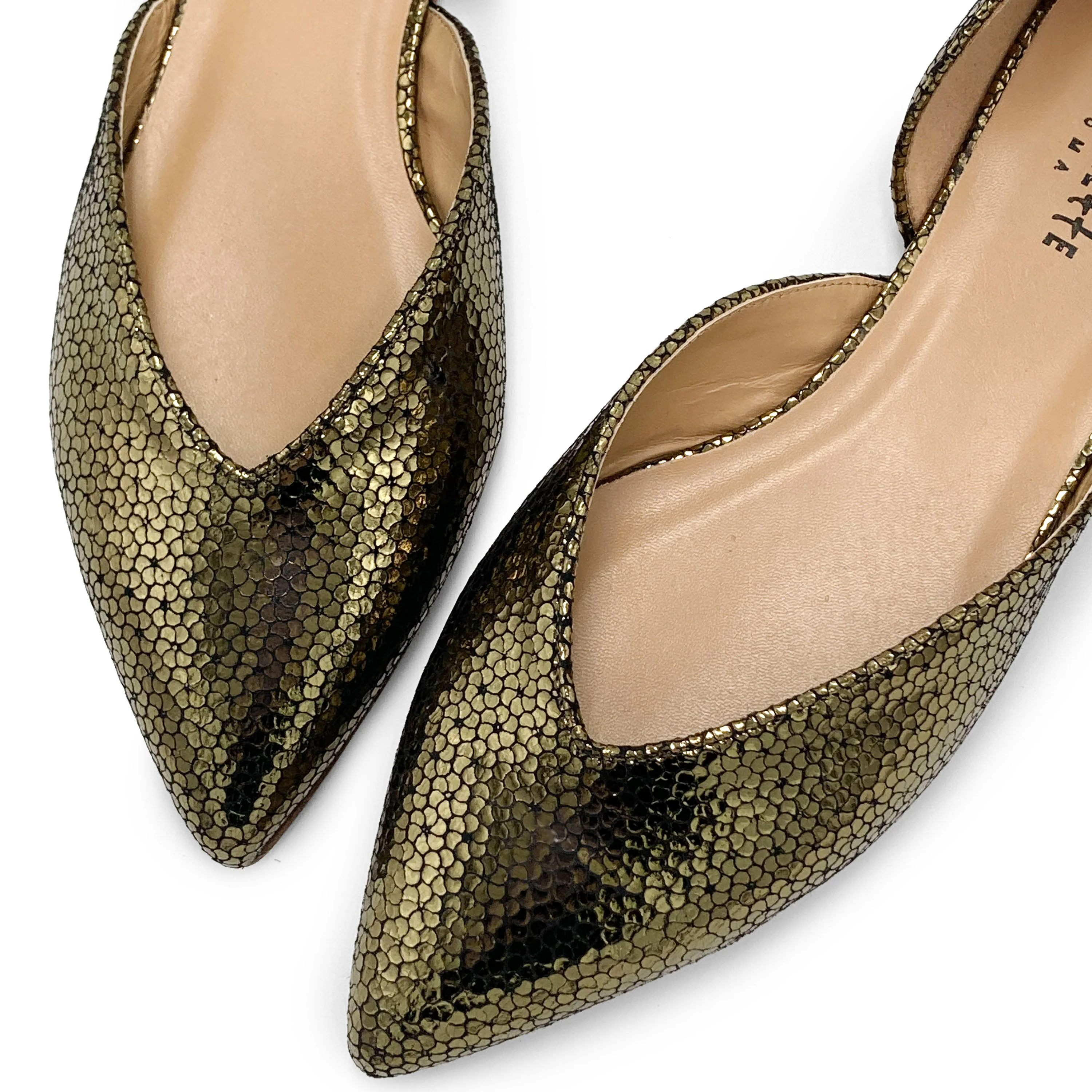 Ballerine aperte laminate bronzo - Image 4