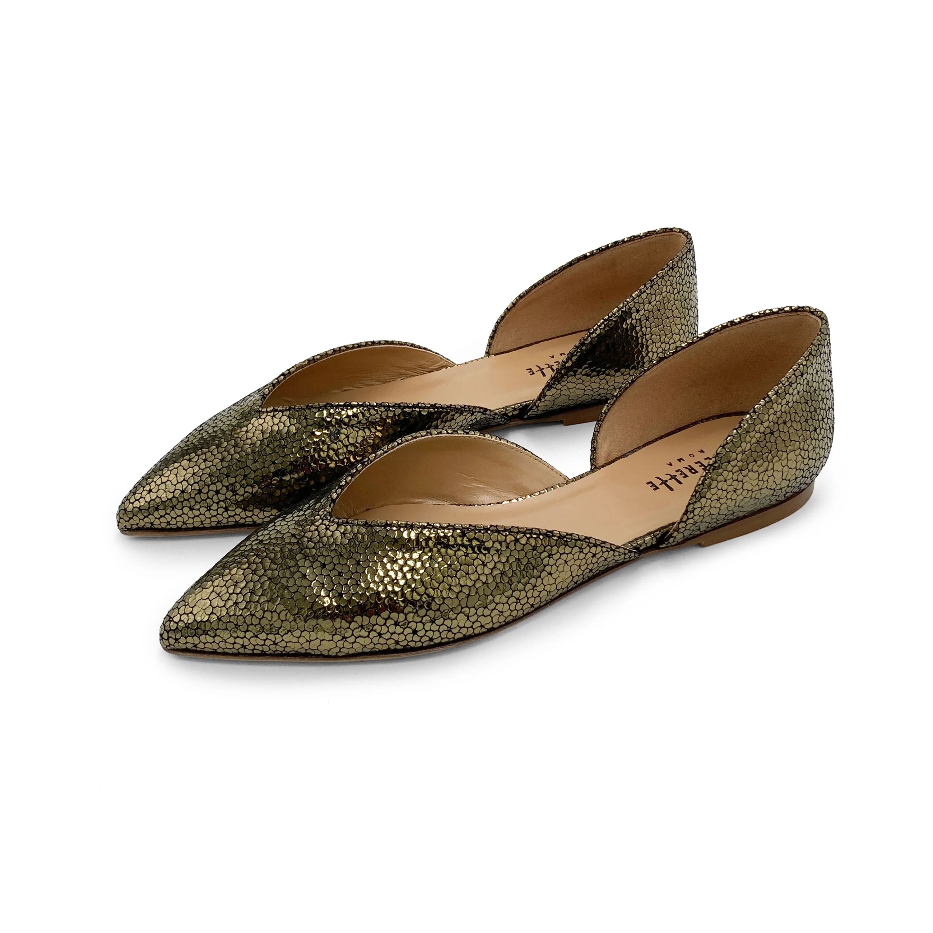 Ballerine aperte laminate bronzo - Image 5