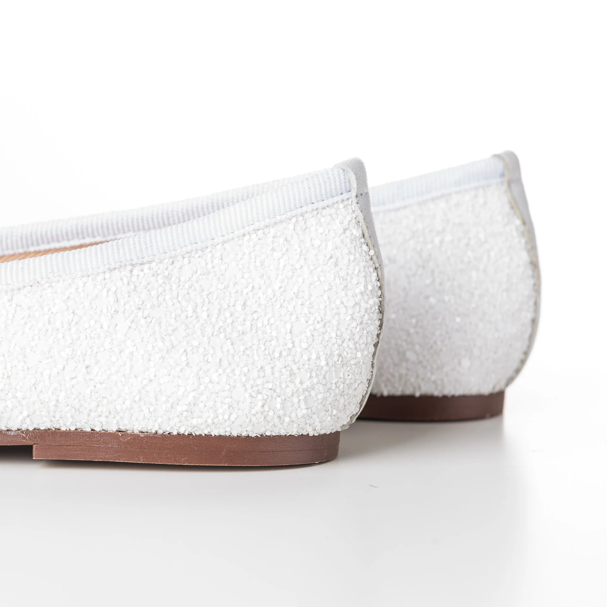 Ballerine bianche da cerimonia glitterate - Image 2