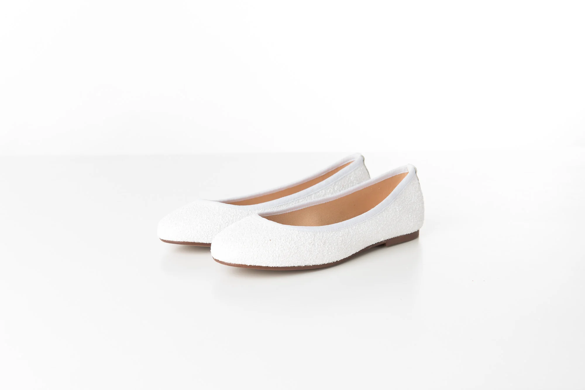 Ballerine bianche da cerimonia glitterate - Image 3