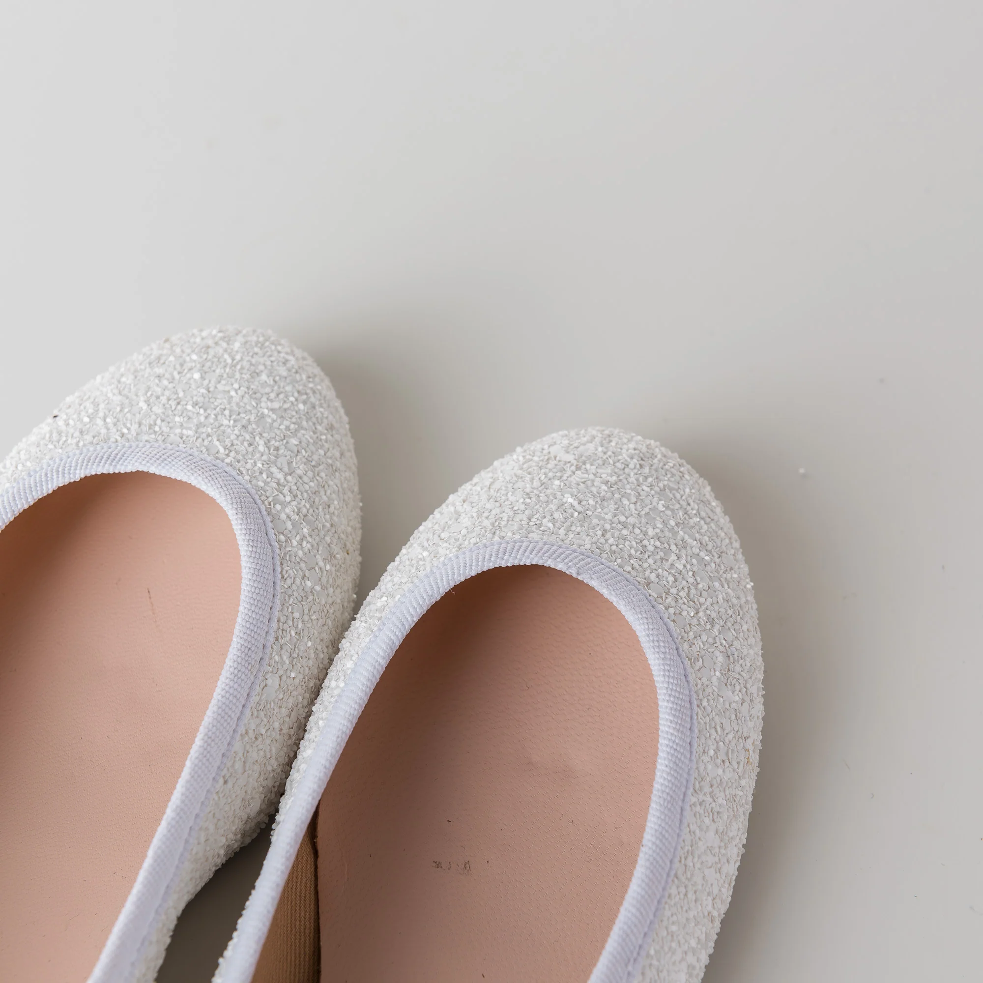 Ballerine bianche da cerimonia glitterate - Image 4
