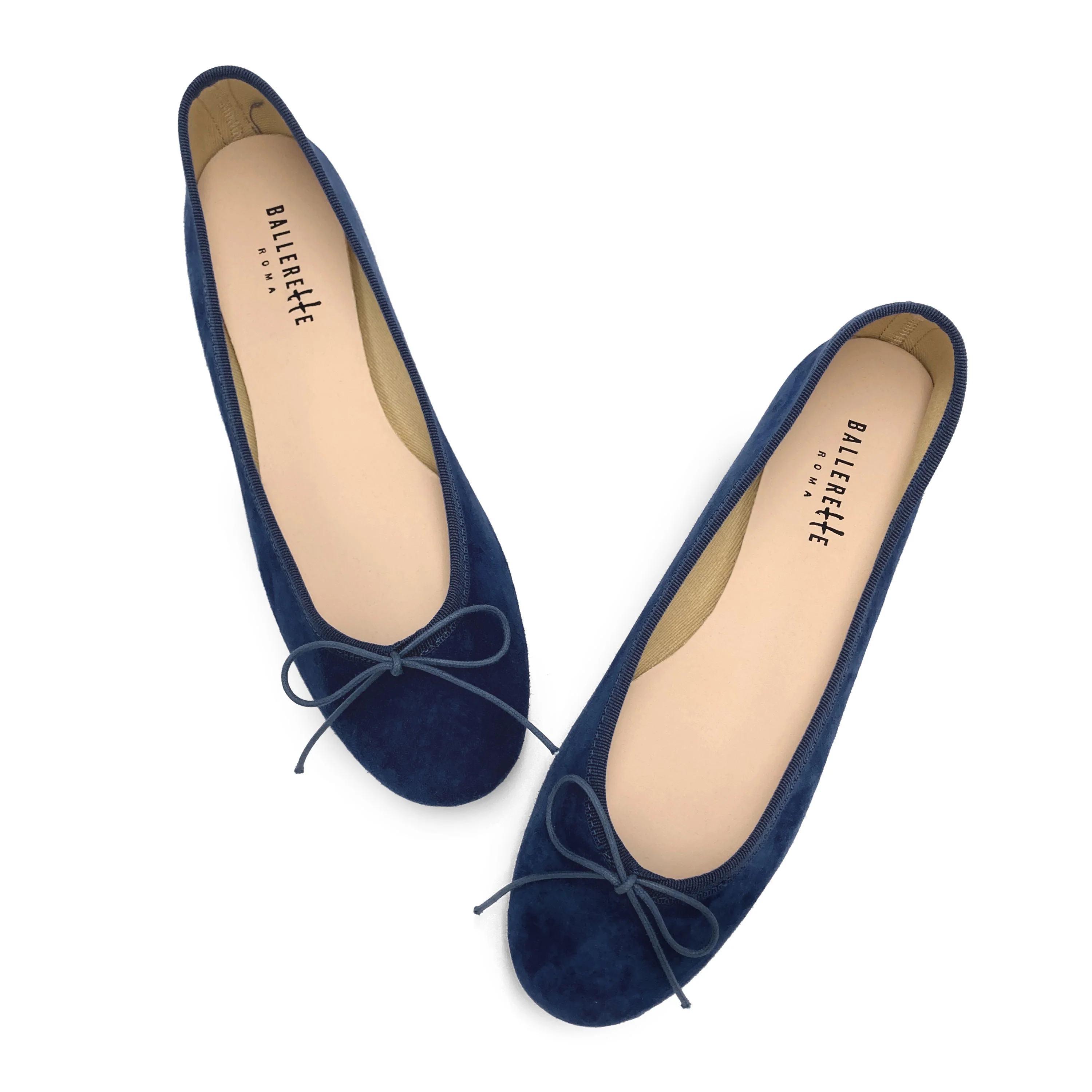 Ballerine blu in camoscio - Image 2