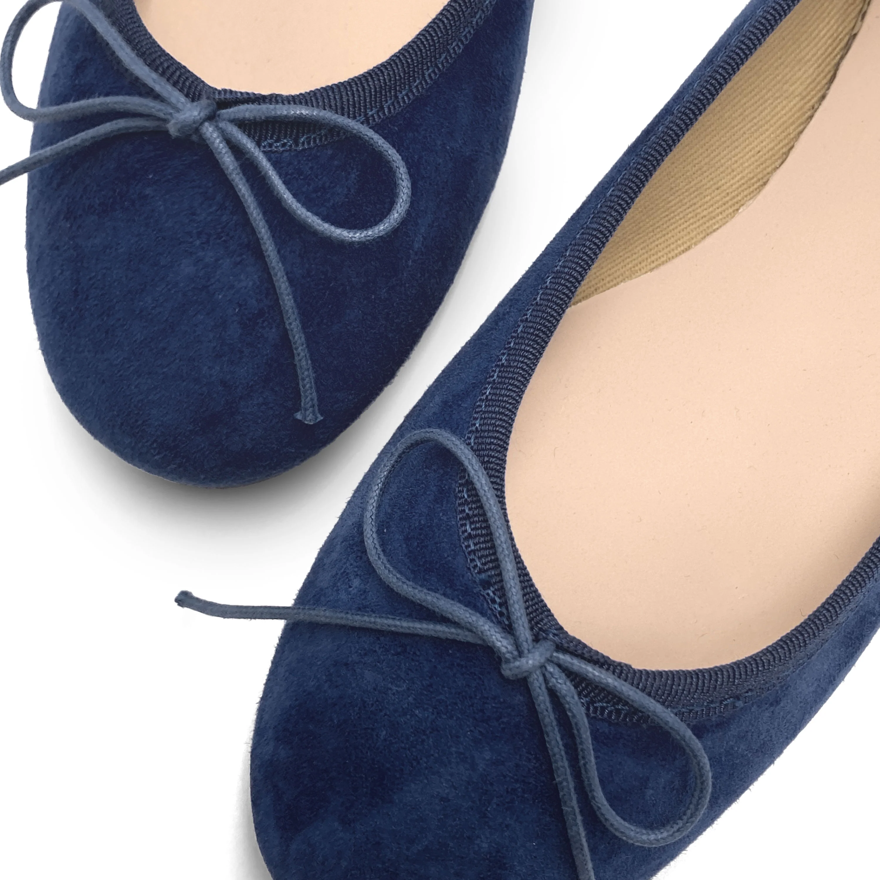 Ballerine blu in camoscio - Image 3