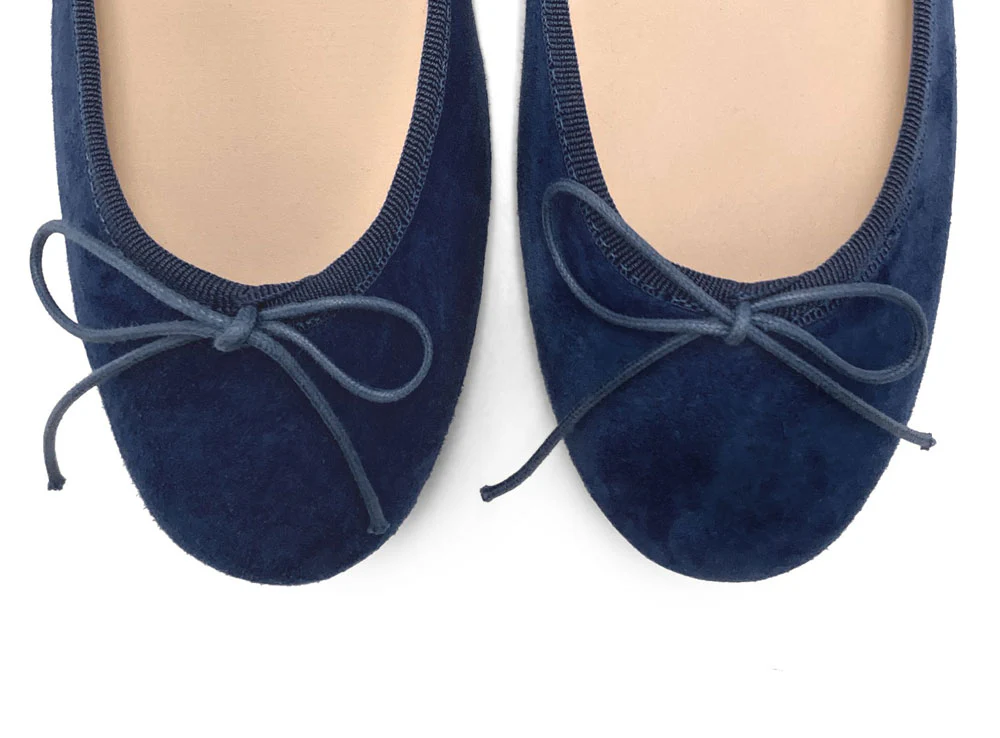 Ballerine blu in camoscio - Image 5