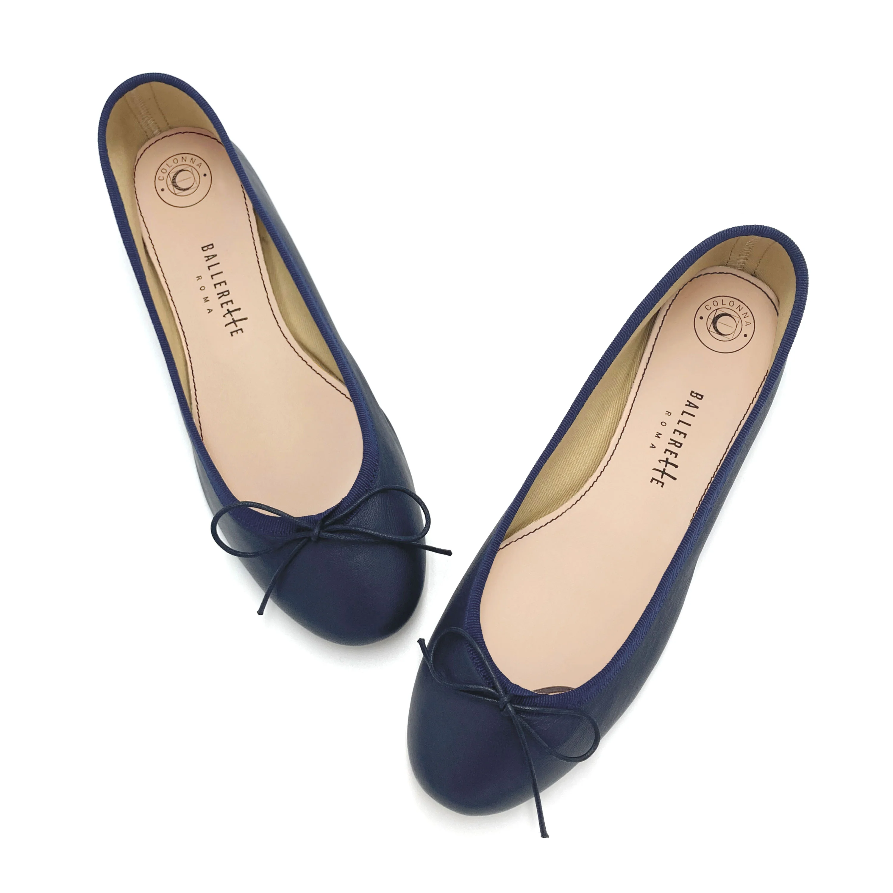 Ballerine blu in pelle - Image 2