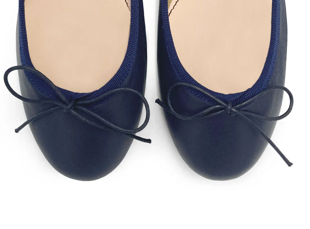 Ballerine blu in pelle - Image 5