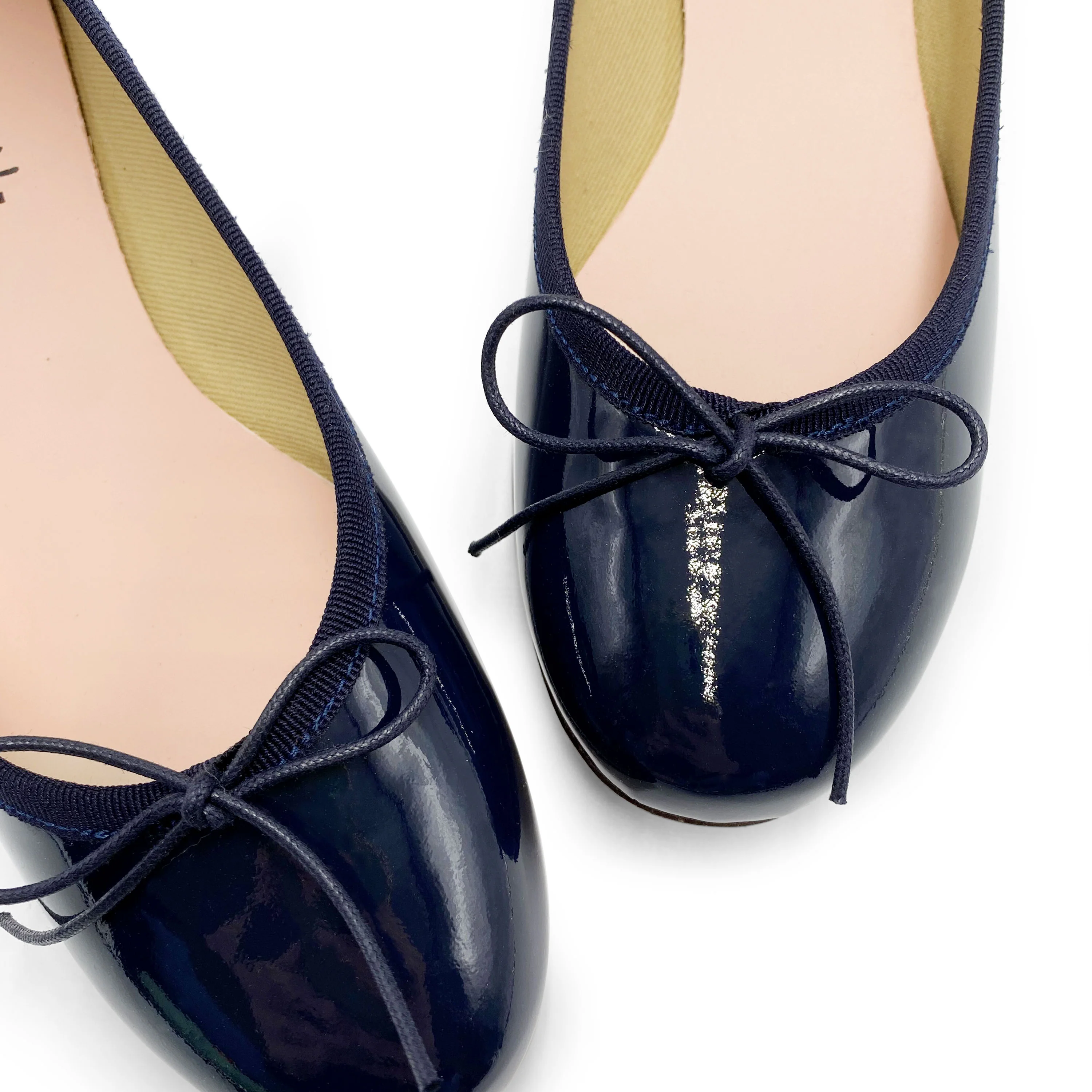 Ballerine blu in pelle vernice - Image 4