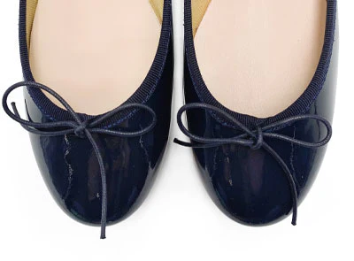 Ballerine blu in pelle vernice - Image 5