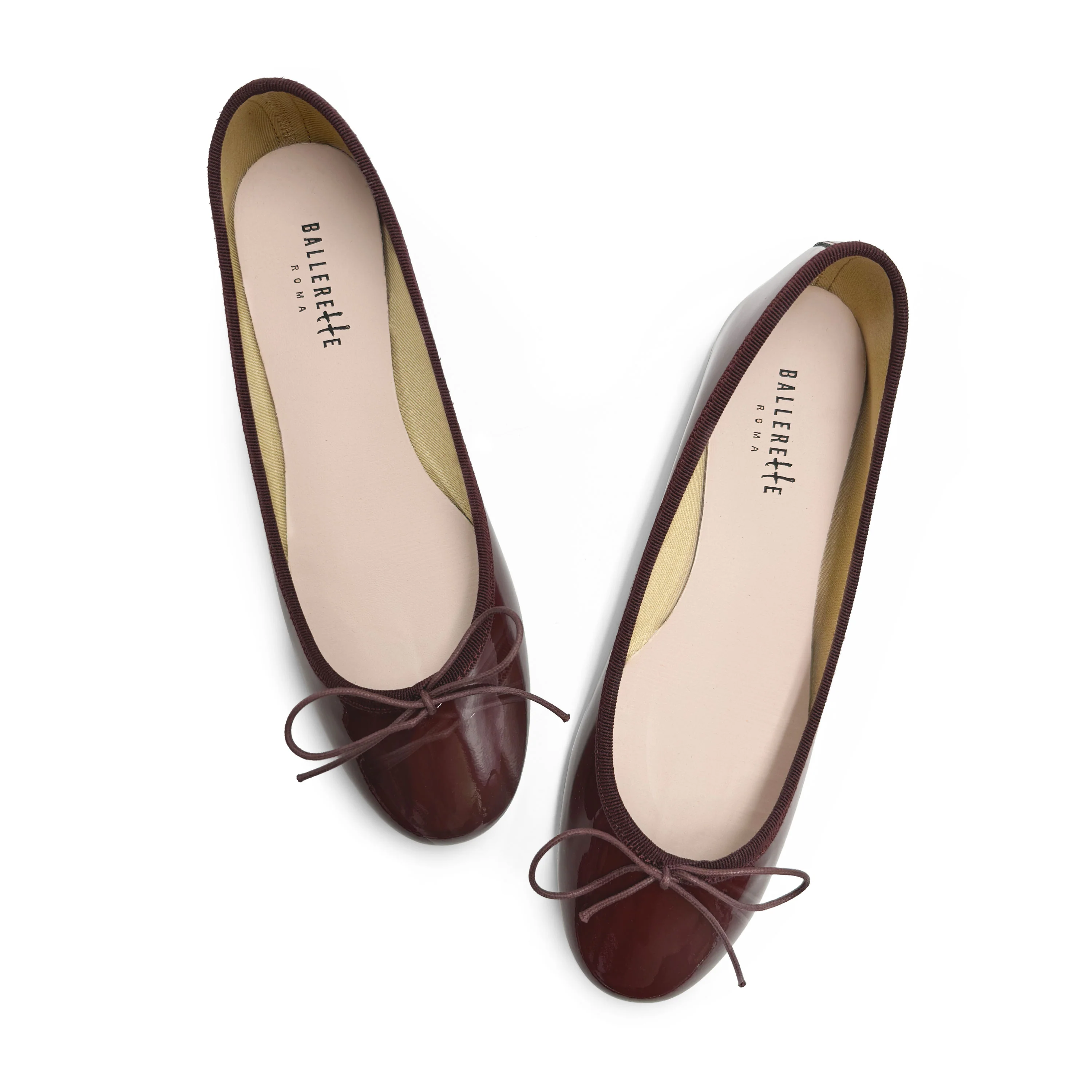 Ballerine bordeaux in pelle vernice - Image 2