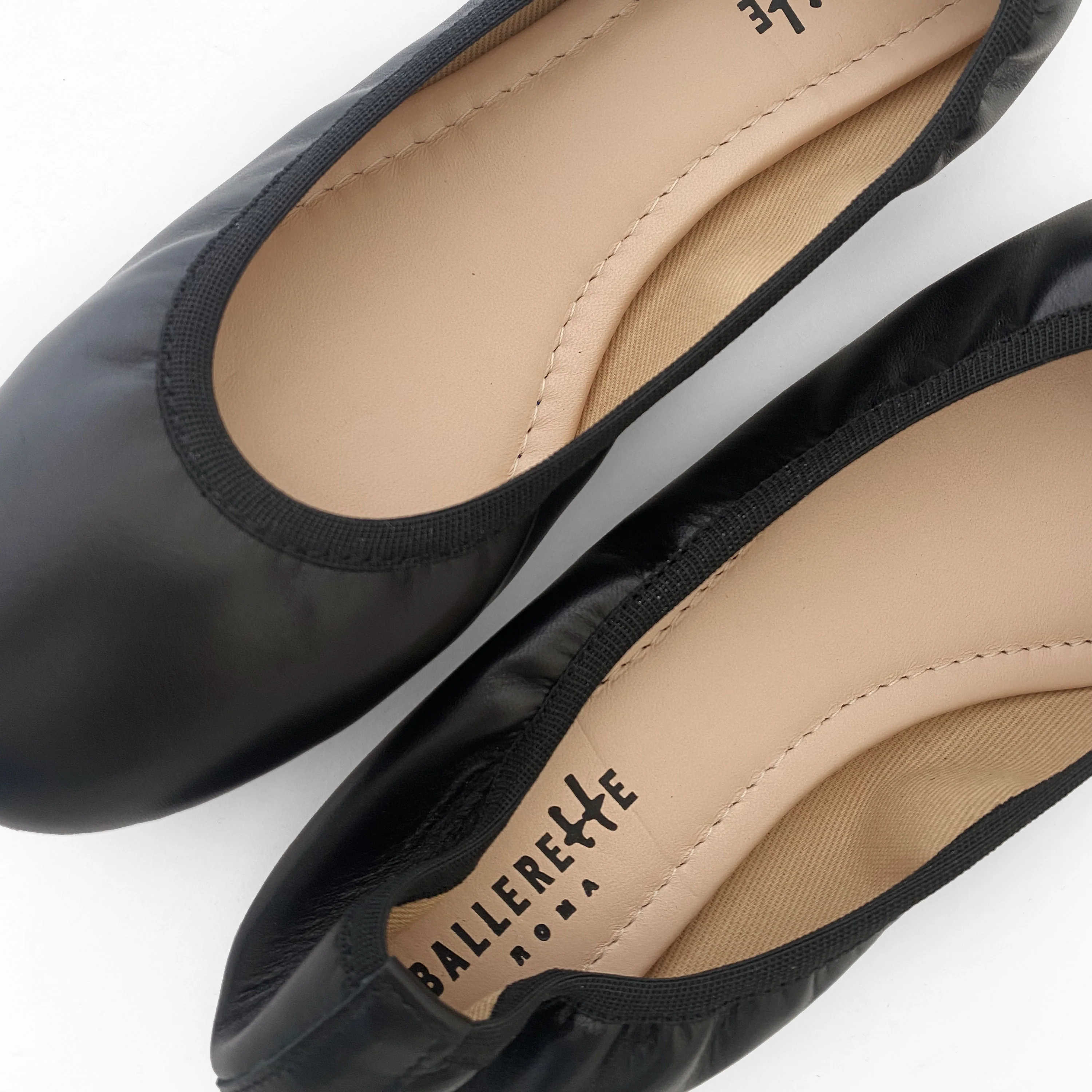 Ballerine con elastico in pelle nera - Image 4