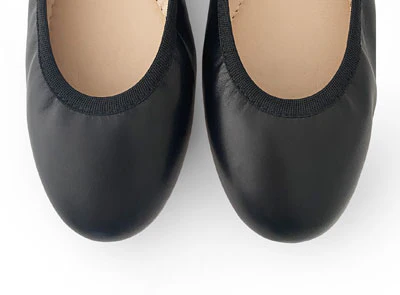 Ballerine con elastico in pelle nera - Image 5