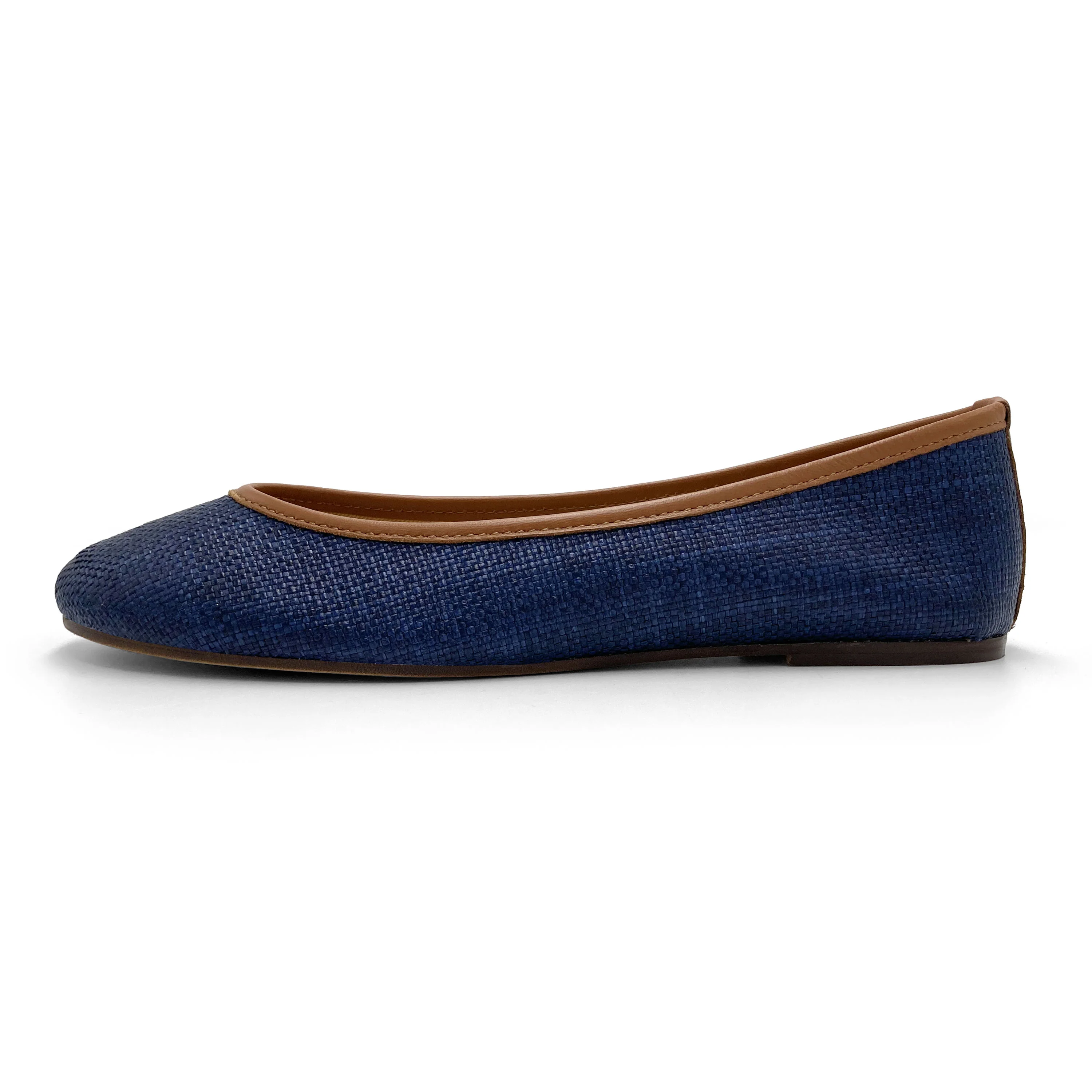 Ballerine estive blu in rafia - Image 4
