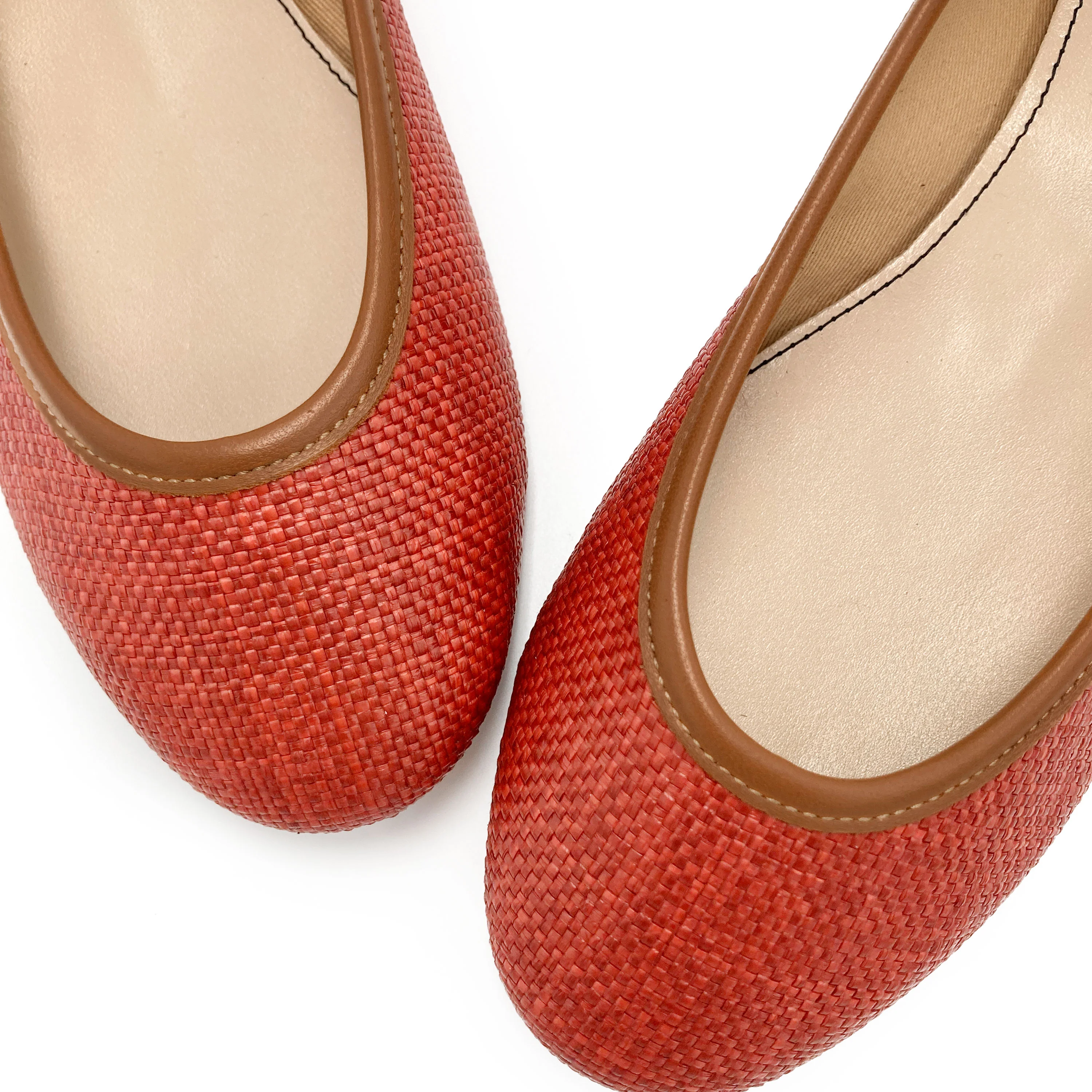 Ballerine estive rosse in rafia - Image 3