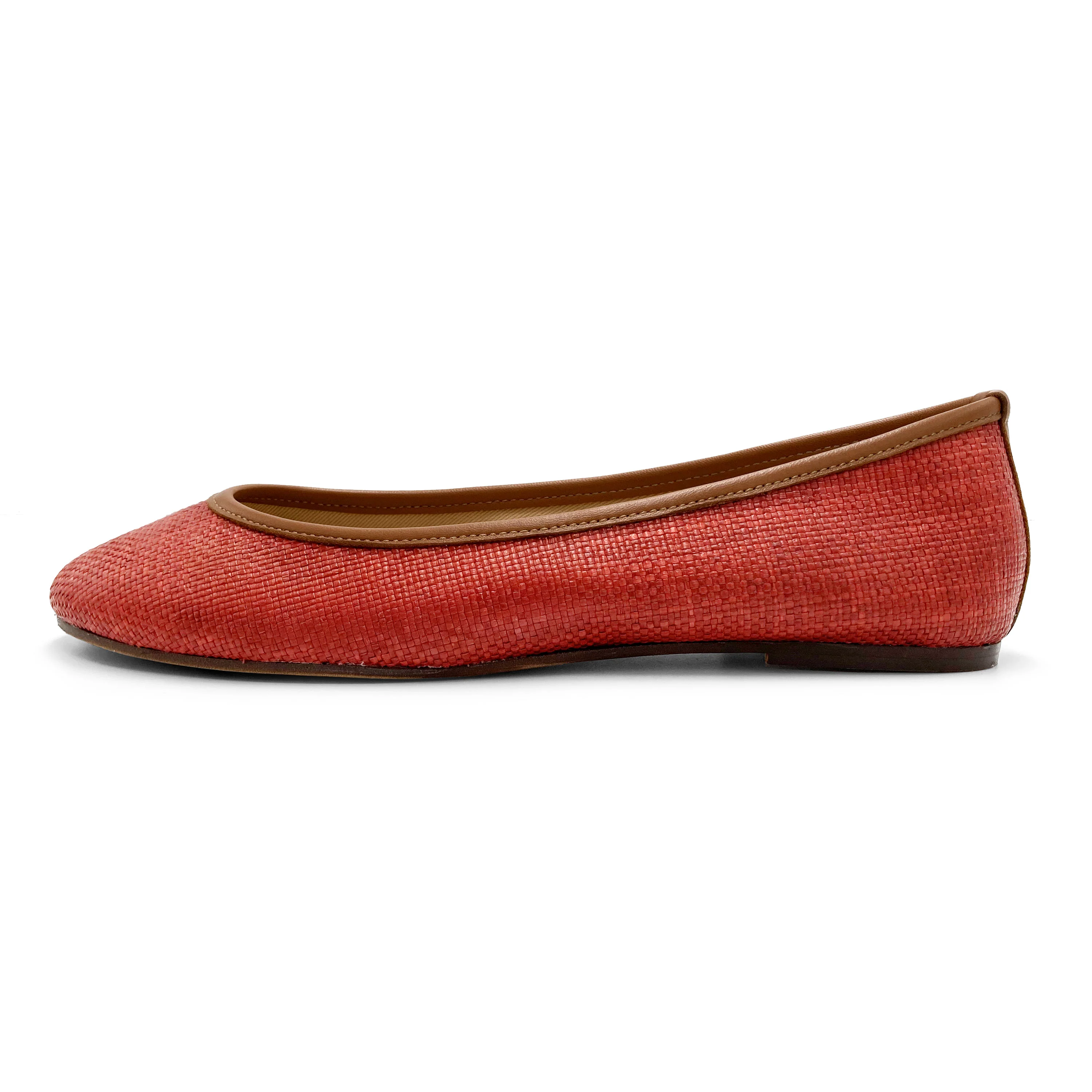 Ballerine estive rosse in rafia - Image 4