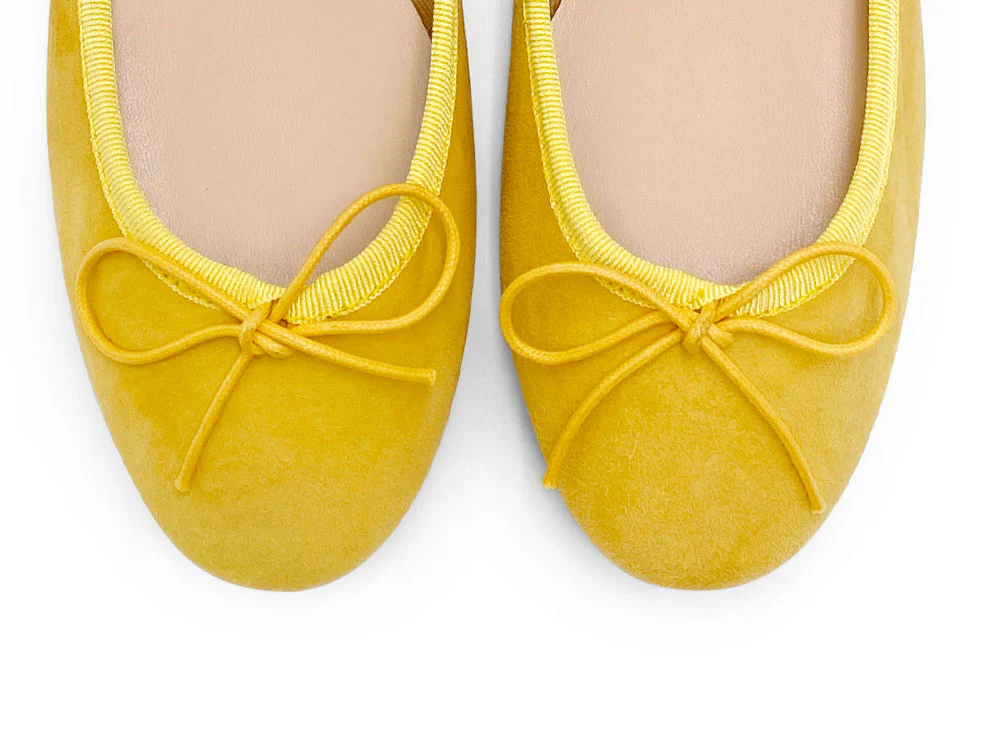 Ballerine gialle in camoscio - Image 5