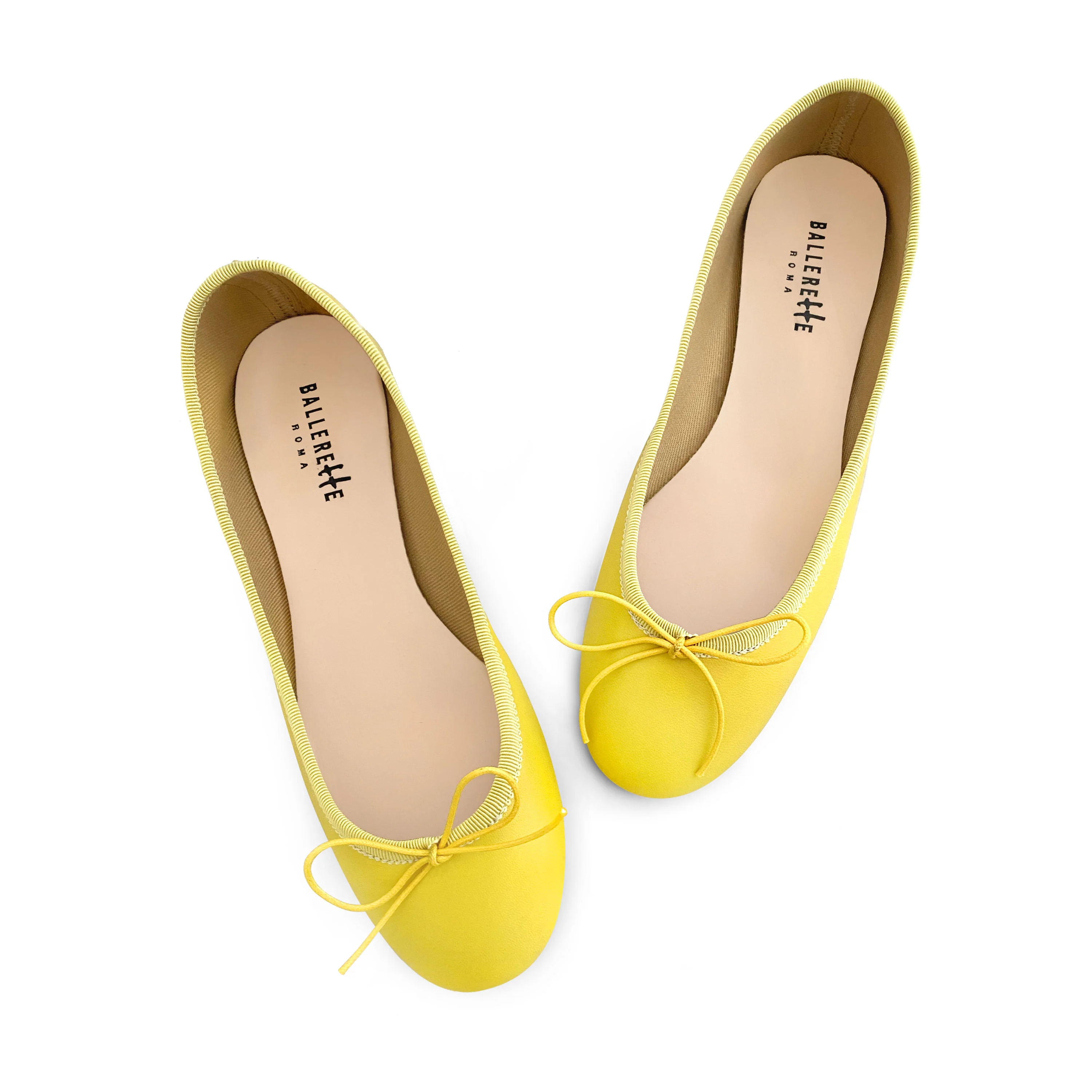 Ballerine gialle in pelle - Image 2