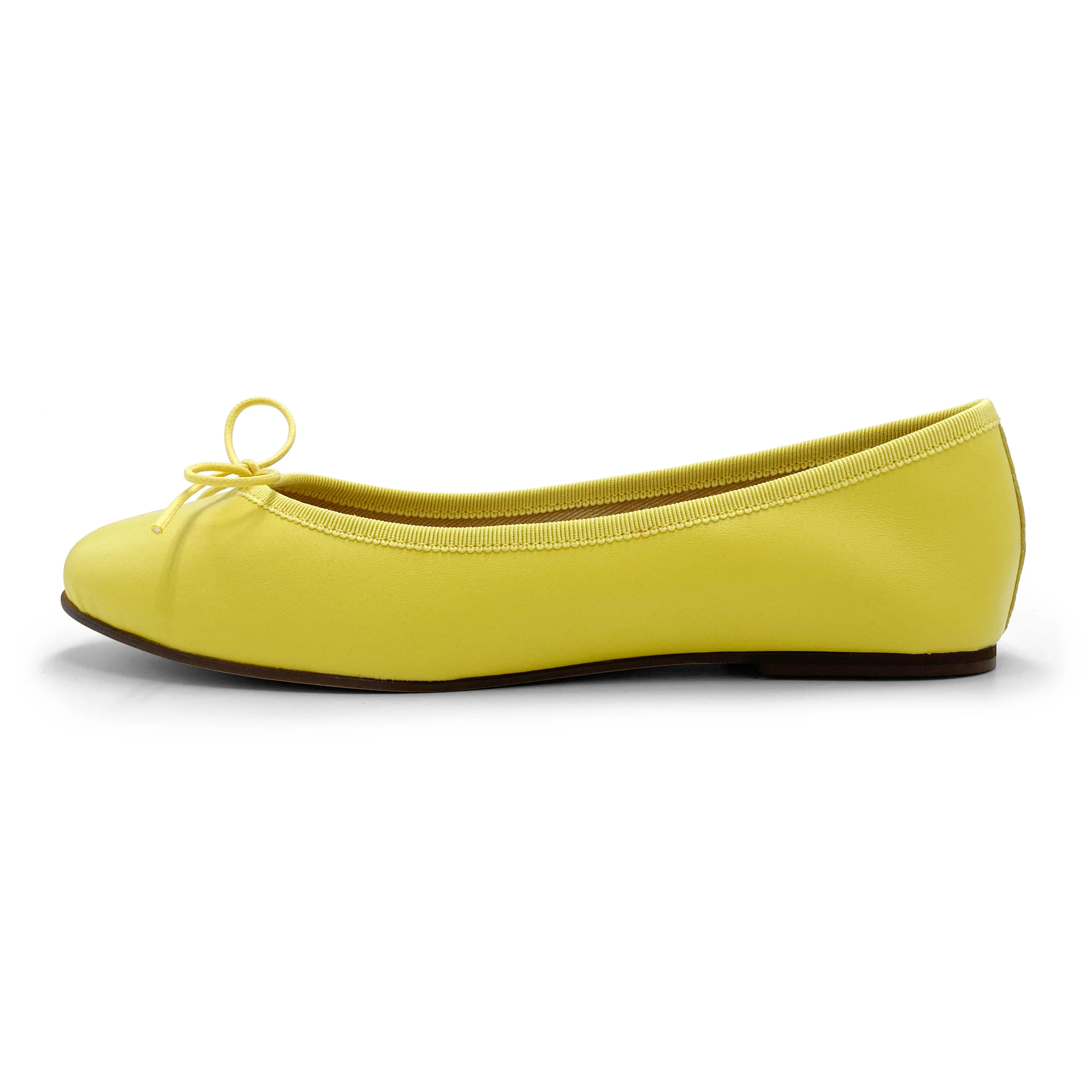 Ballerine gialle limone in pelle - Image 4