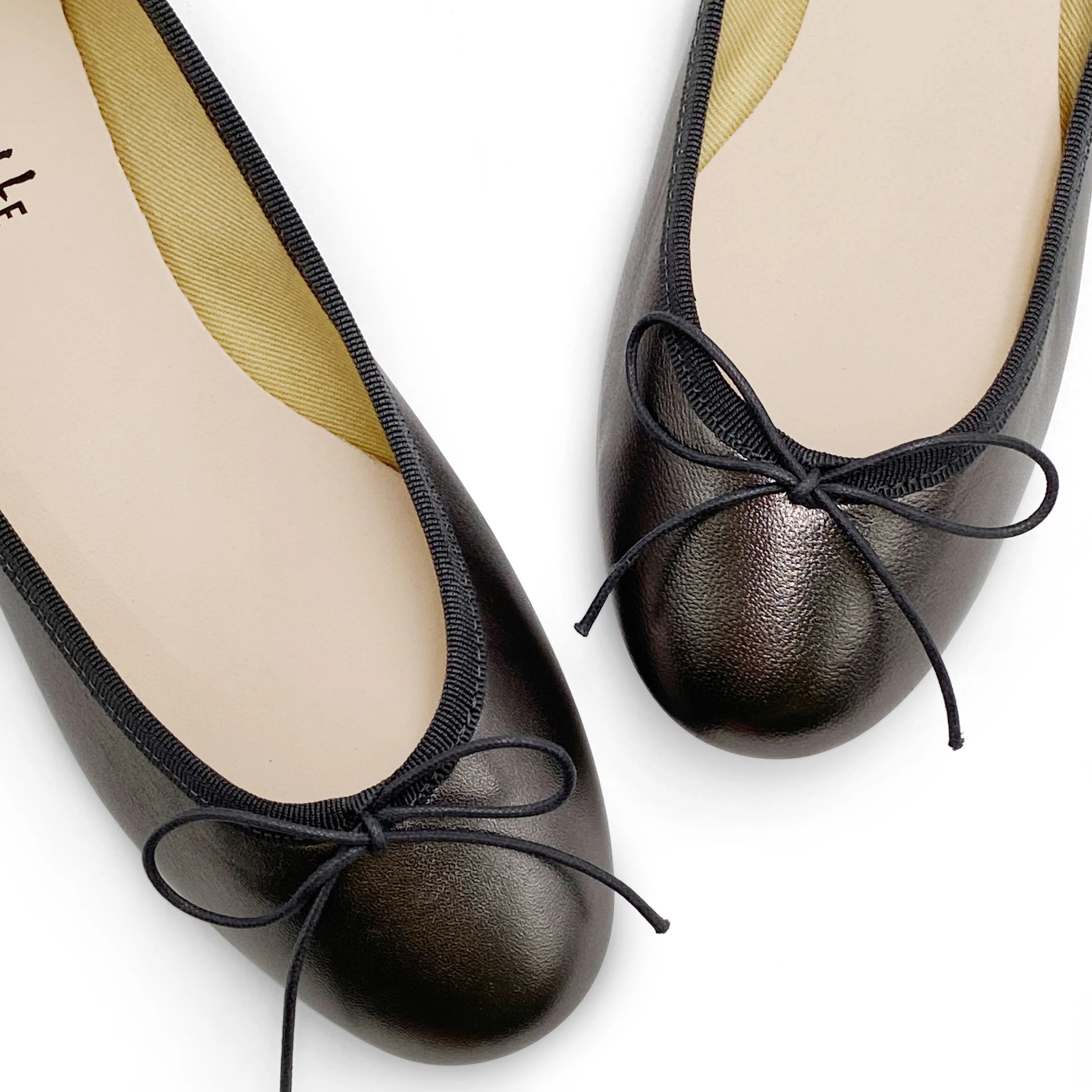 Ballerine grigie in pelle laminata - Image 3