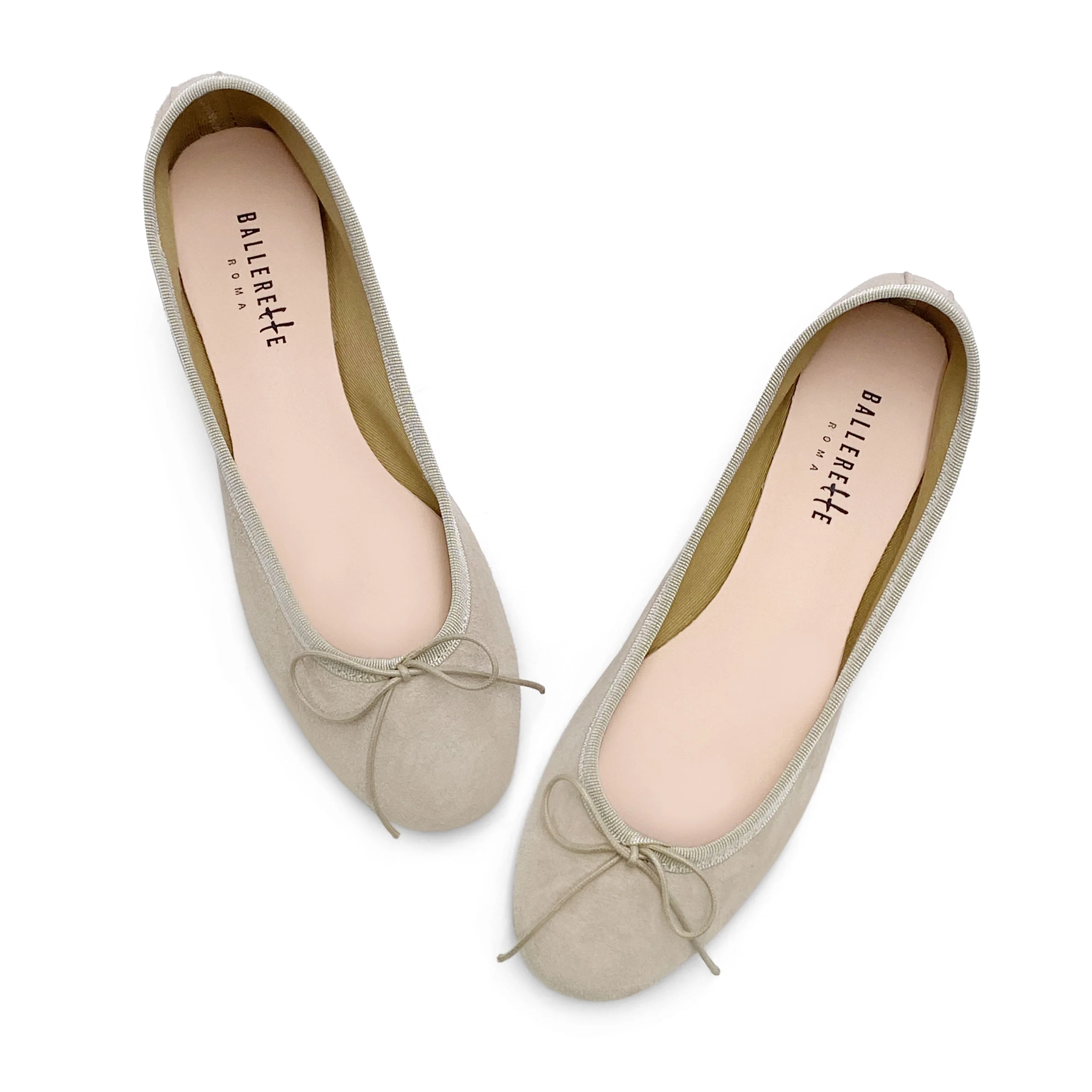 Ballerine in camoscio beige - Image 2