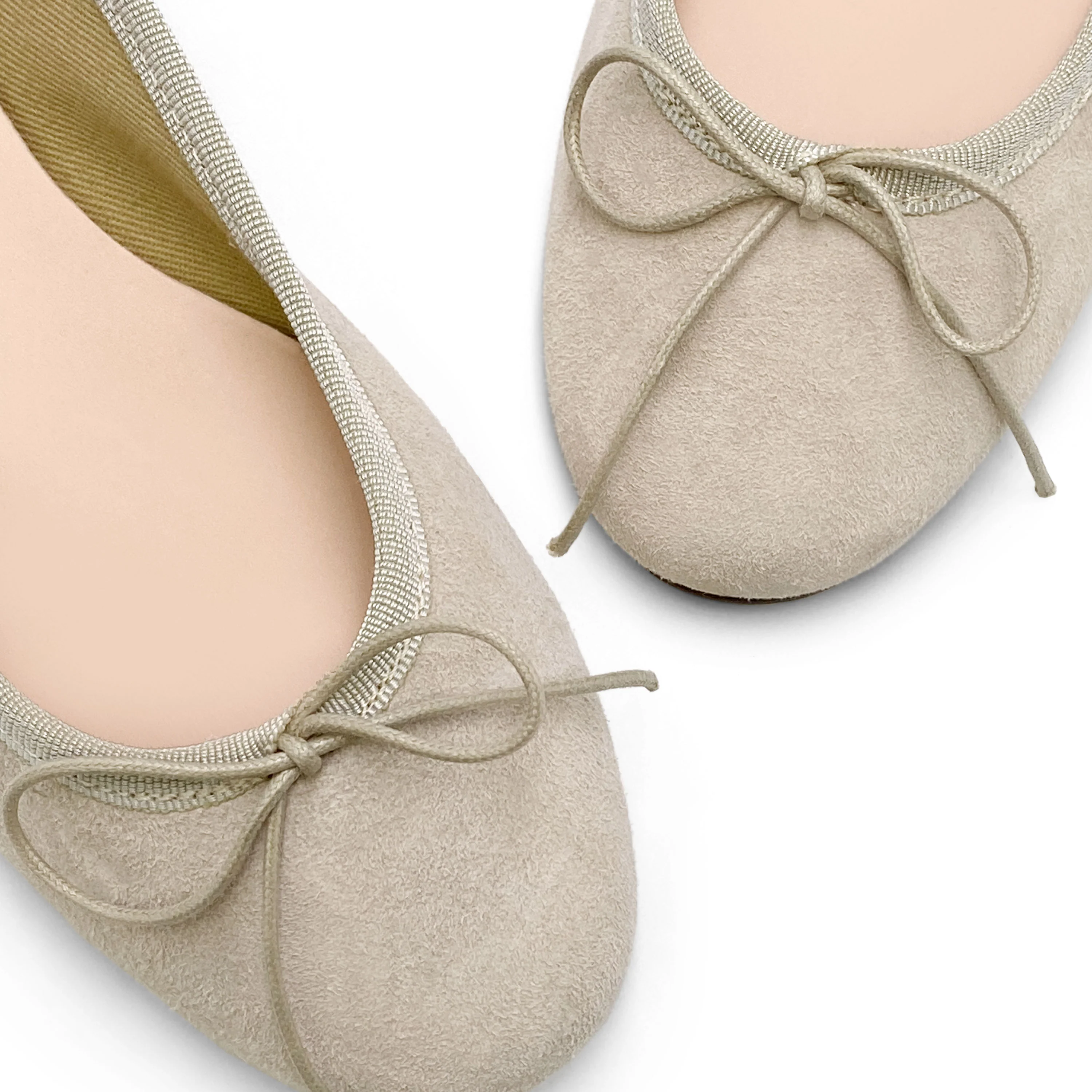 Ballerine in camoscio beige - Image 3