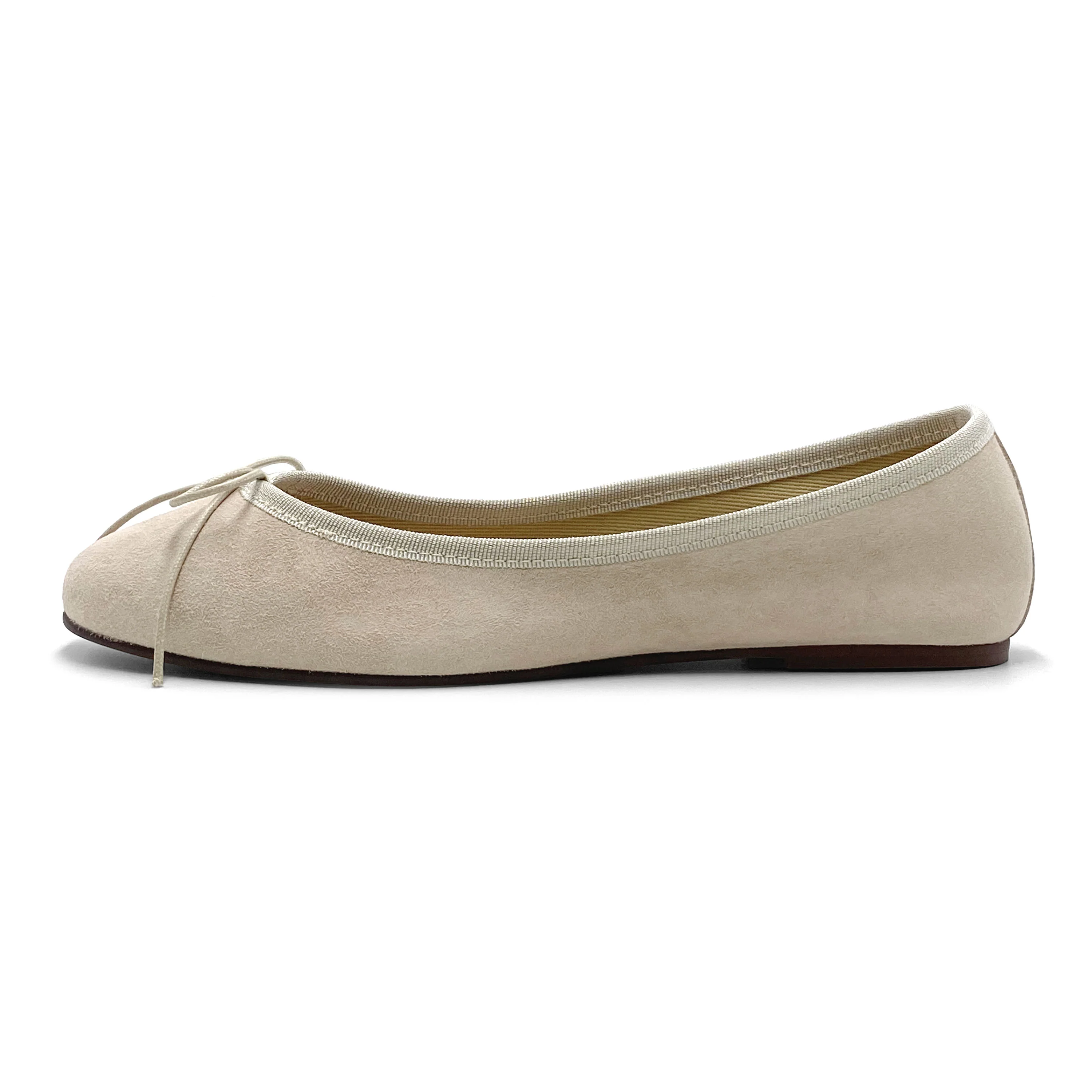 Ballerine in camoscio beige - Image 4