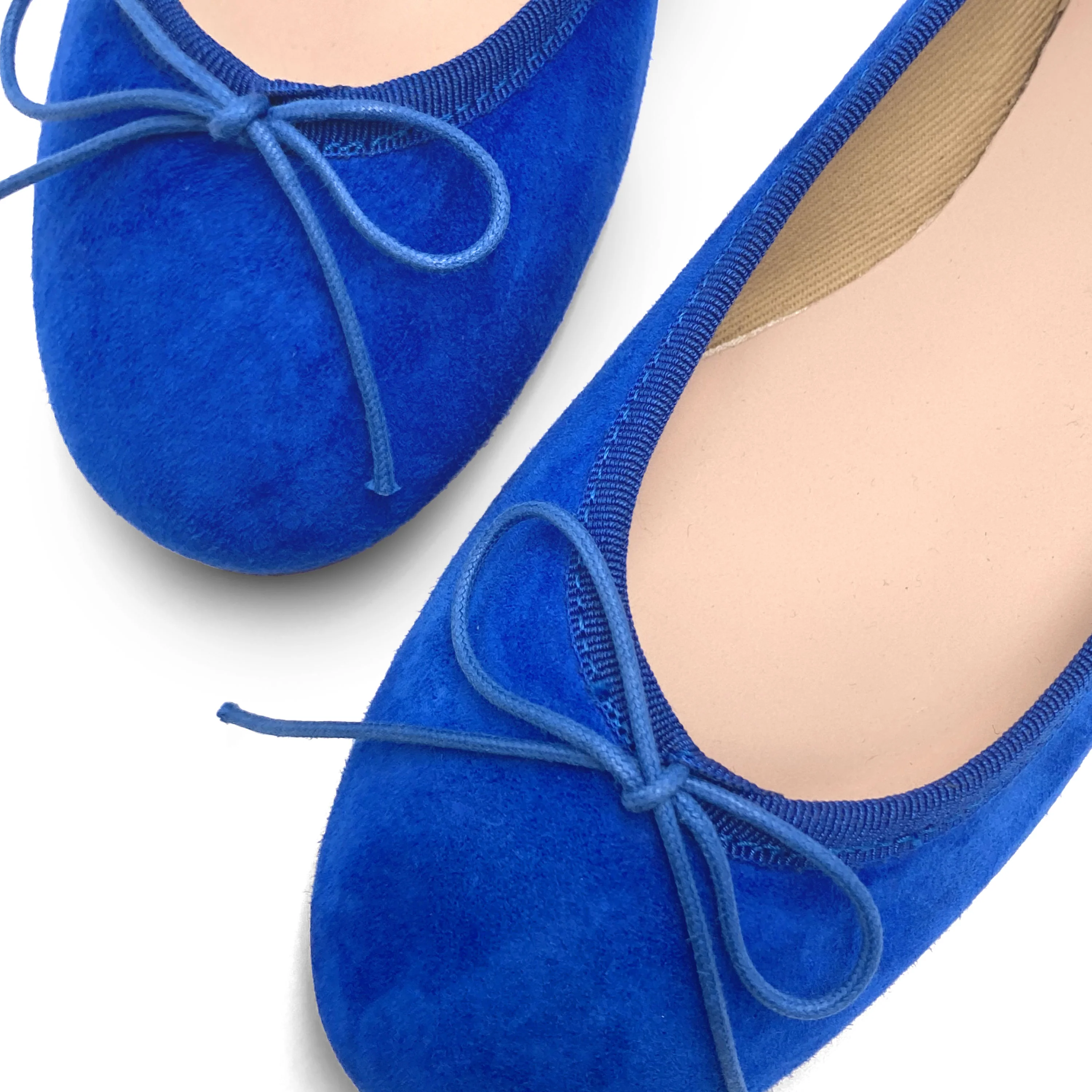 Ballerine in camoscio blu elettrico - Image 4