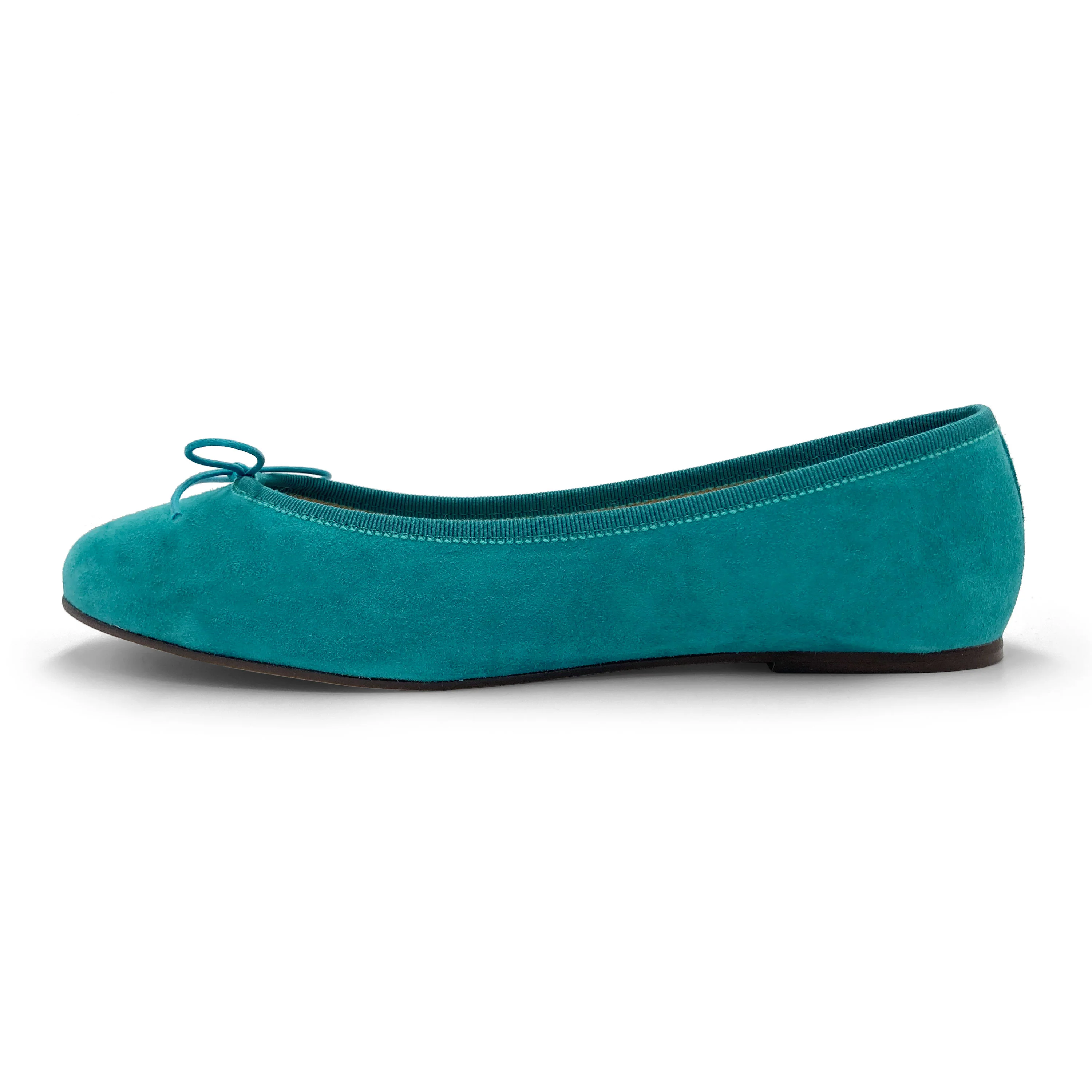 Ballerine in camoscio blu pavone - Image 5