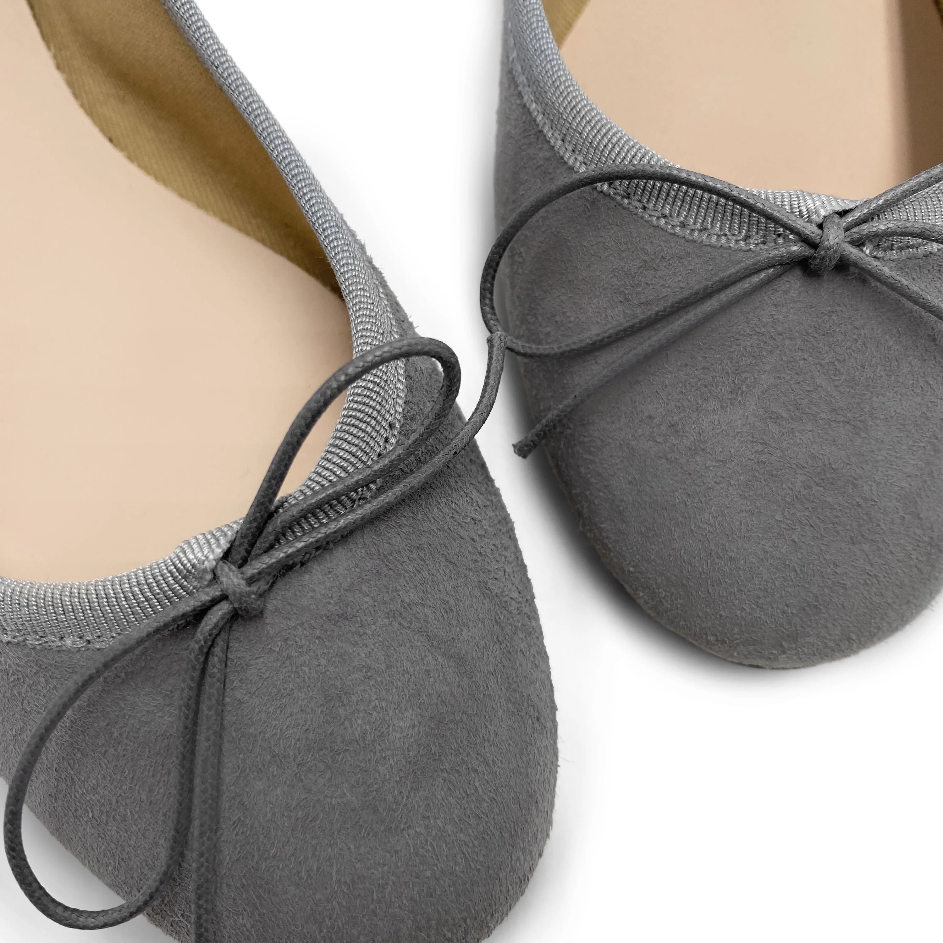 Ballerine in camoscio grigie fumo - Image 3