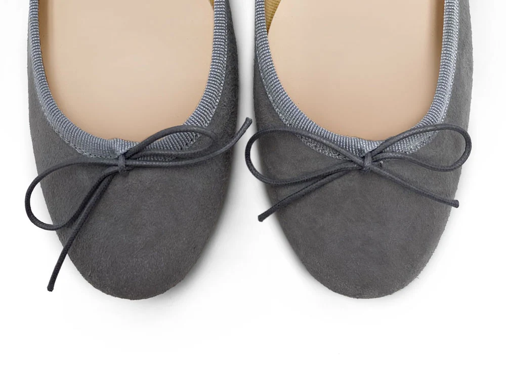 Ballerine in camoscio grigie fumo - Image 5