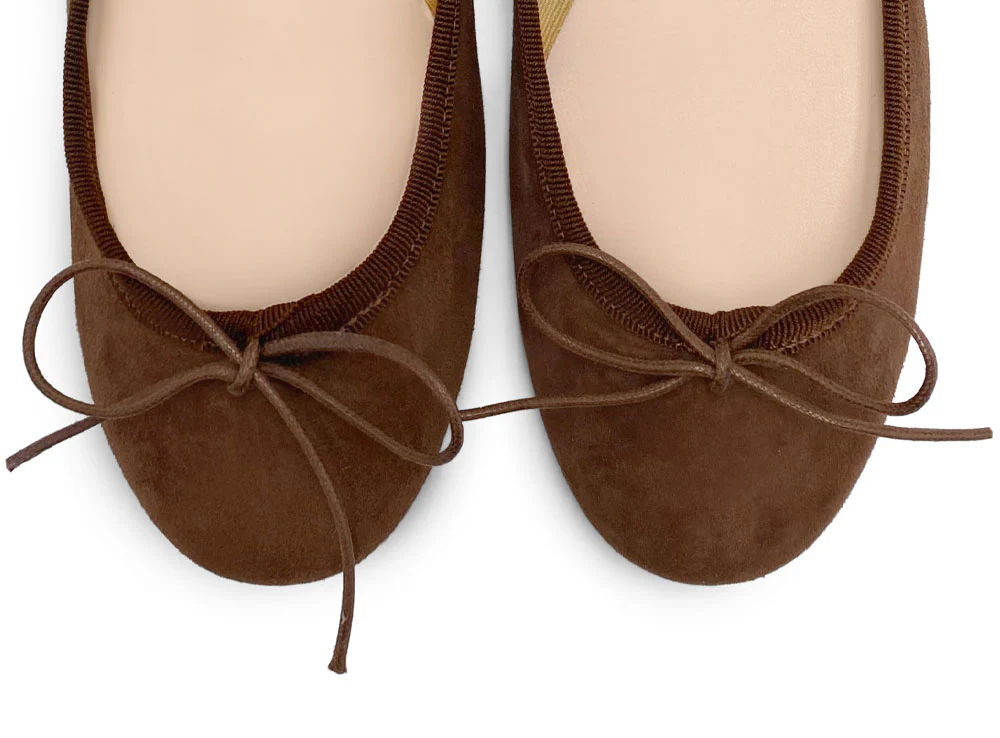 Ballerine in camoscio marrone scuro - Image 5