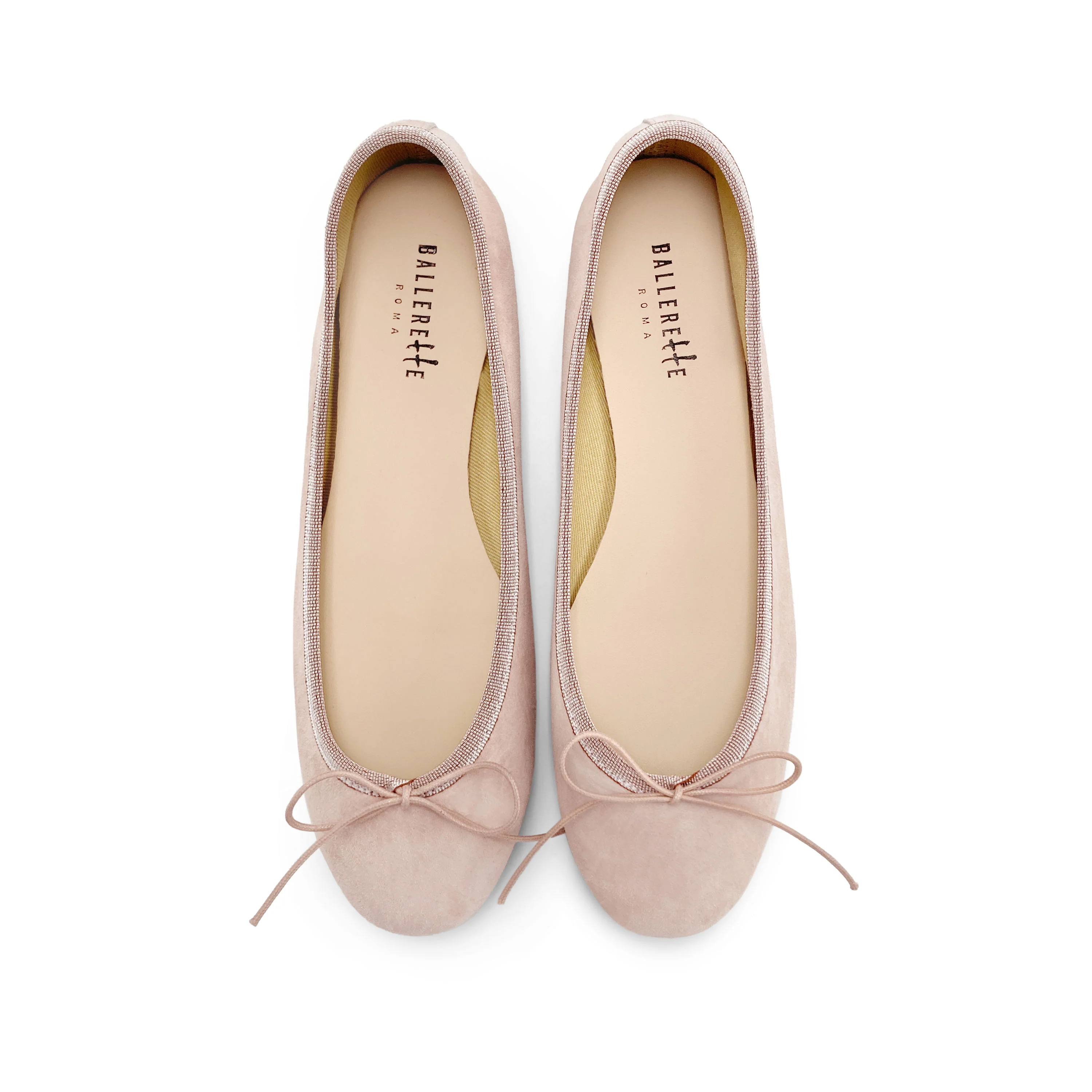 Ballerine in camoscio rosa