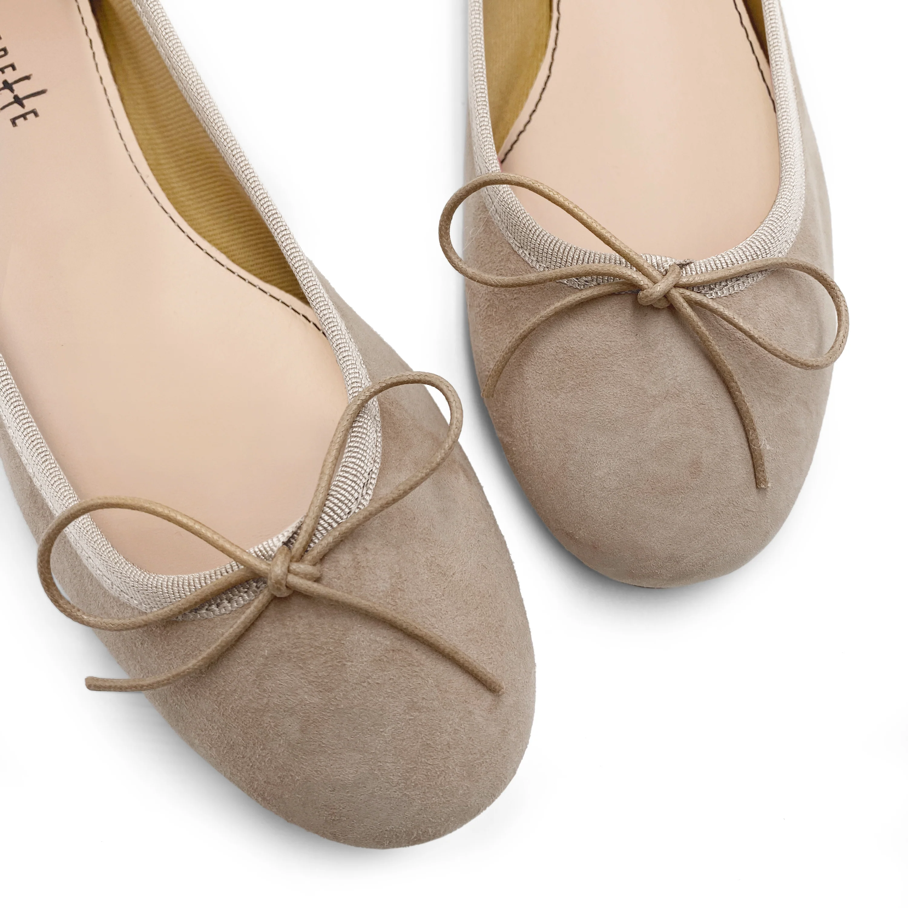 Ballerine in camoscio tortora - Image 3