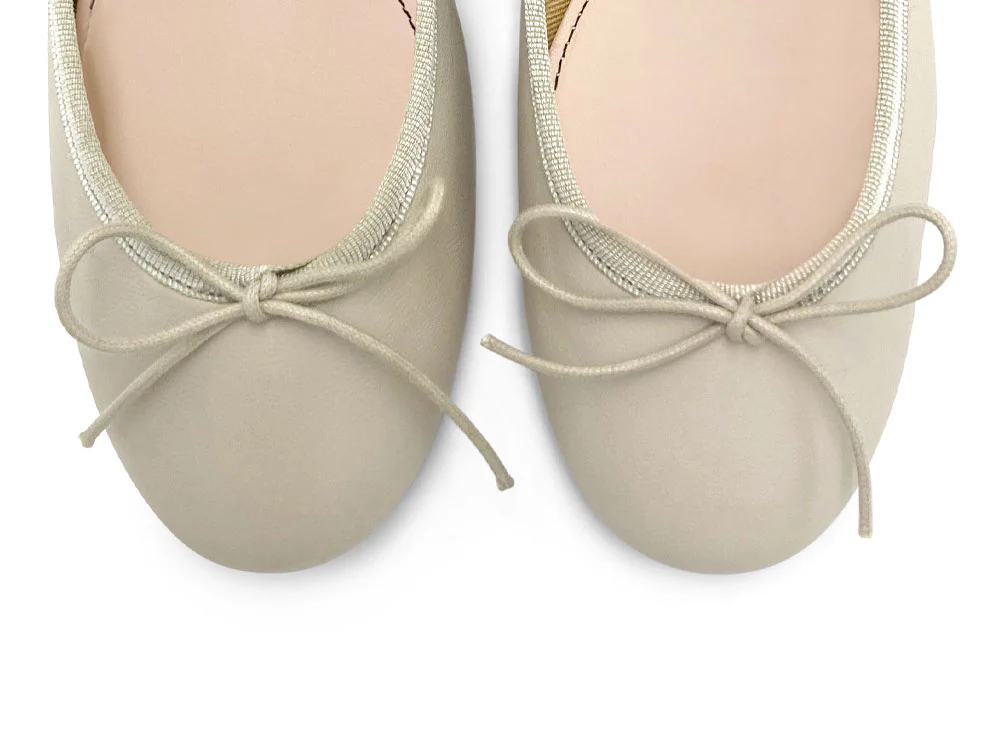 Ballerine in pelle beige - Image 5