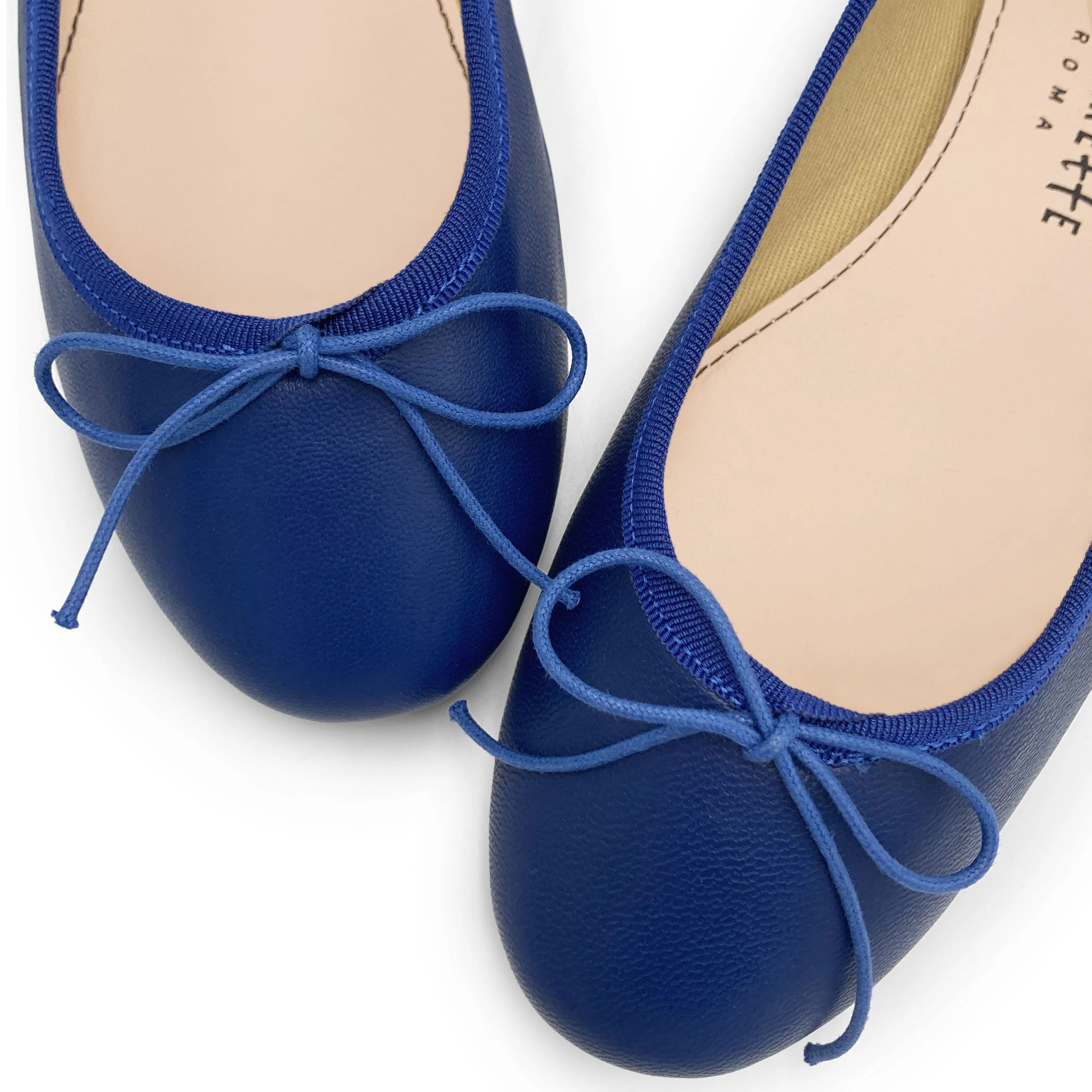 Ballerine in pelle blu elettrico - Image 3