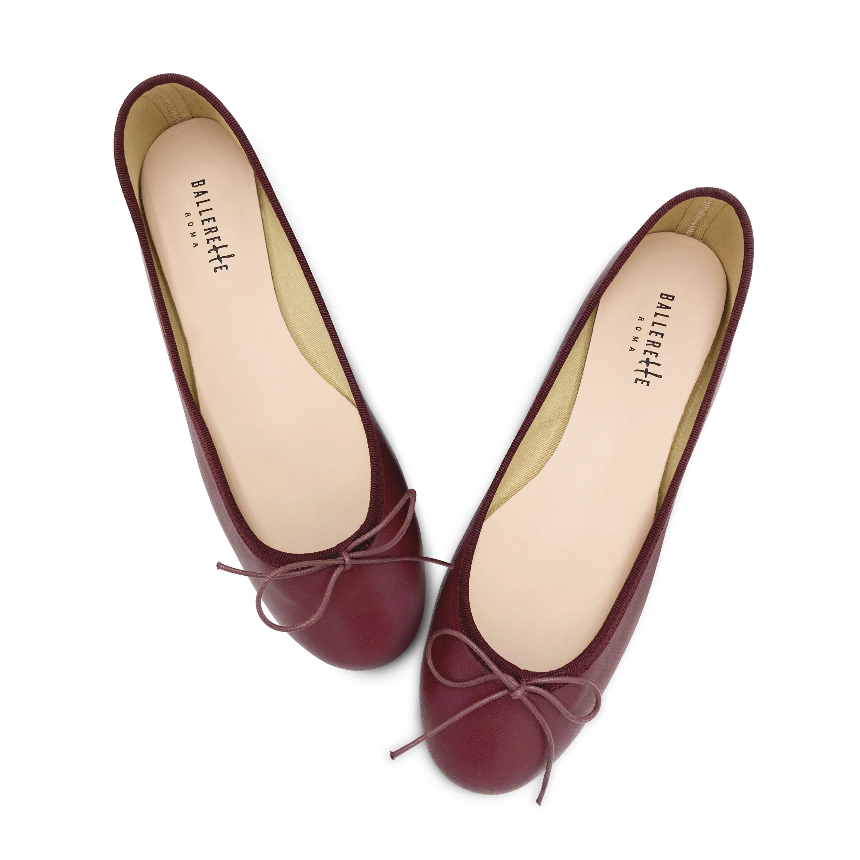 Ballerine in pelle bordeaux - Image 2