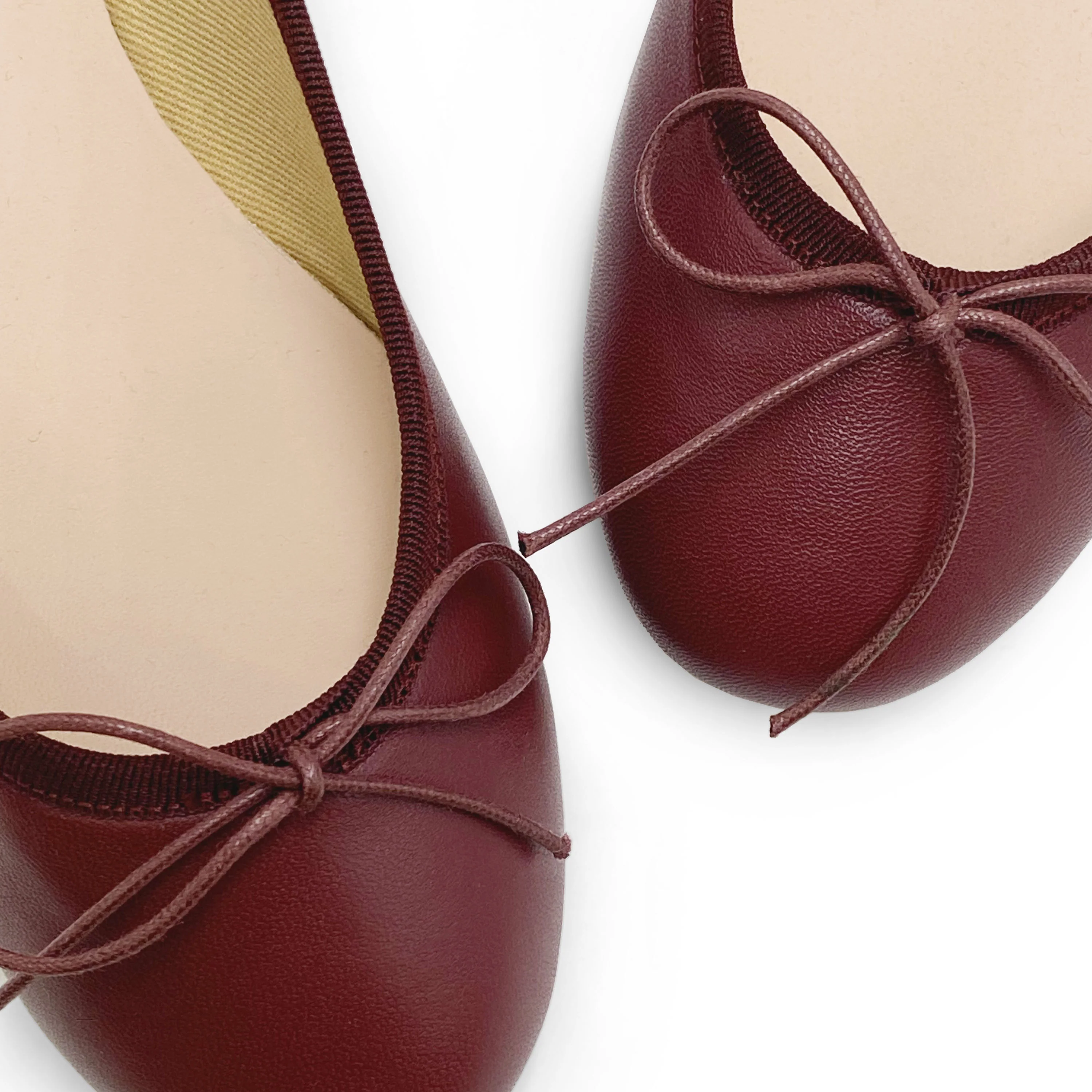 Ballerine in pelle bordeaux - Image 4