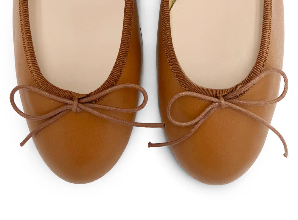 Ballerine in pelle cuoio con tacco alto - Image 5