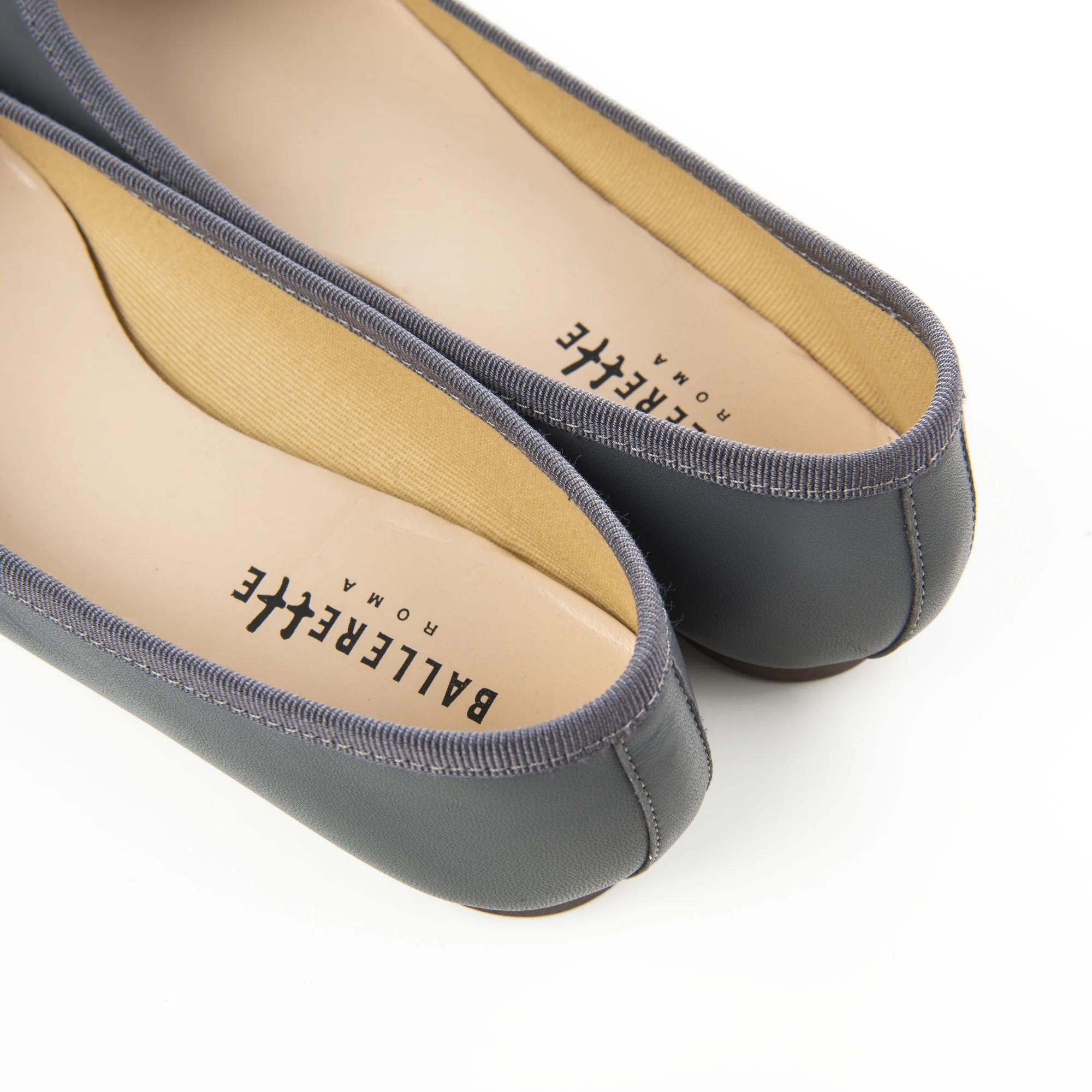 Ballerine in pelle grigie fumo - Image 3